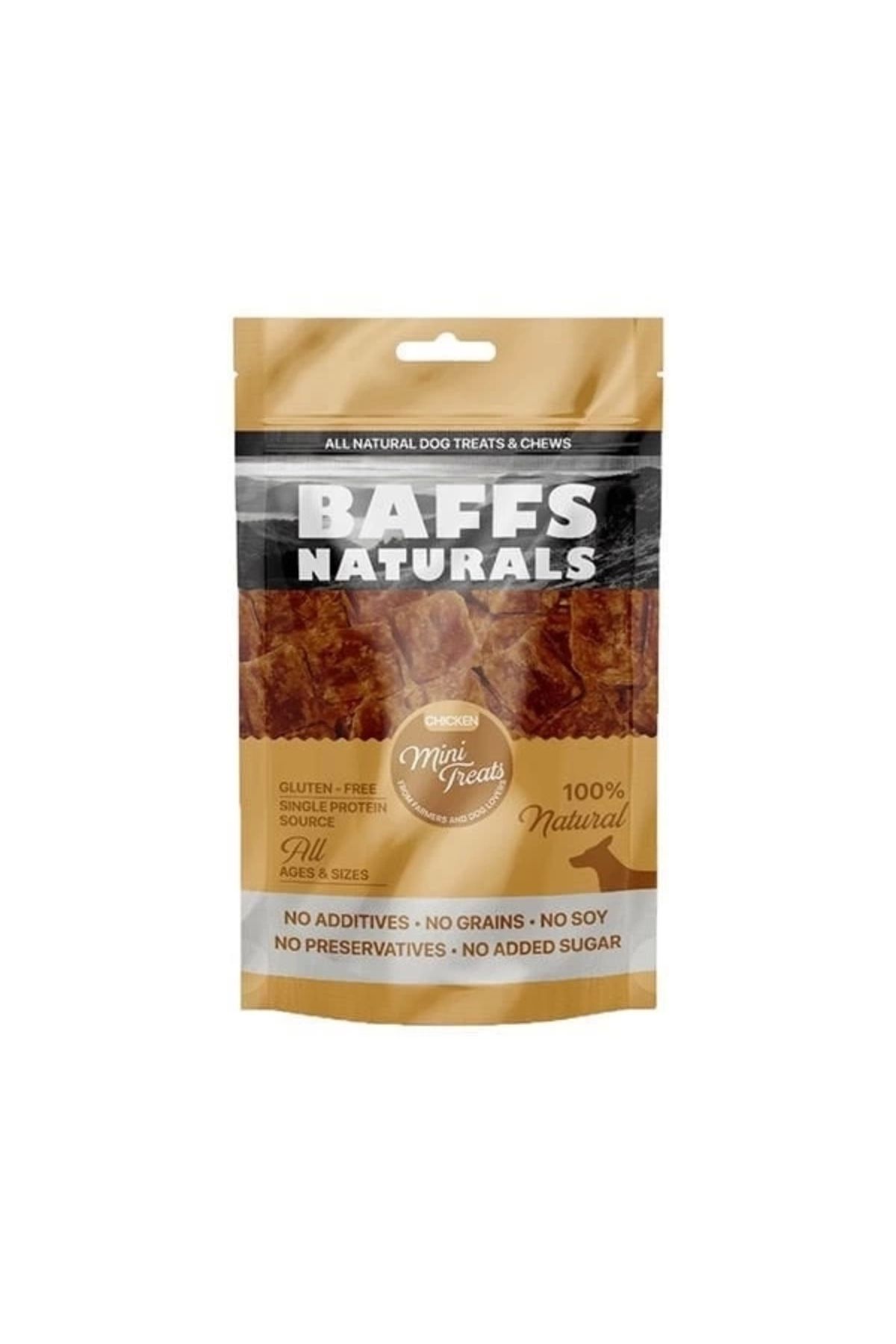 YNT İthalat Baffs Naturals Tavuk Mini Ödül Köpek Ödül Maması 100 Gr