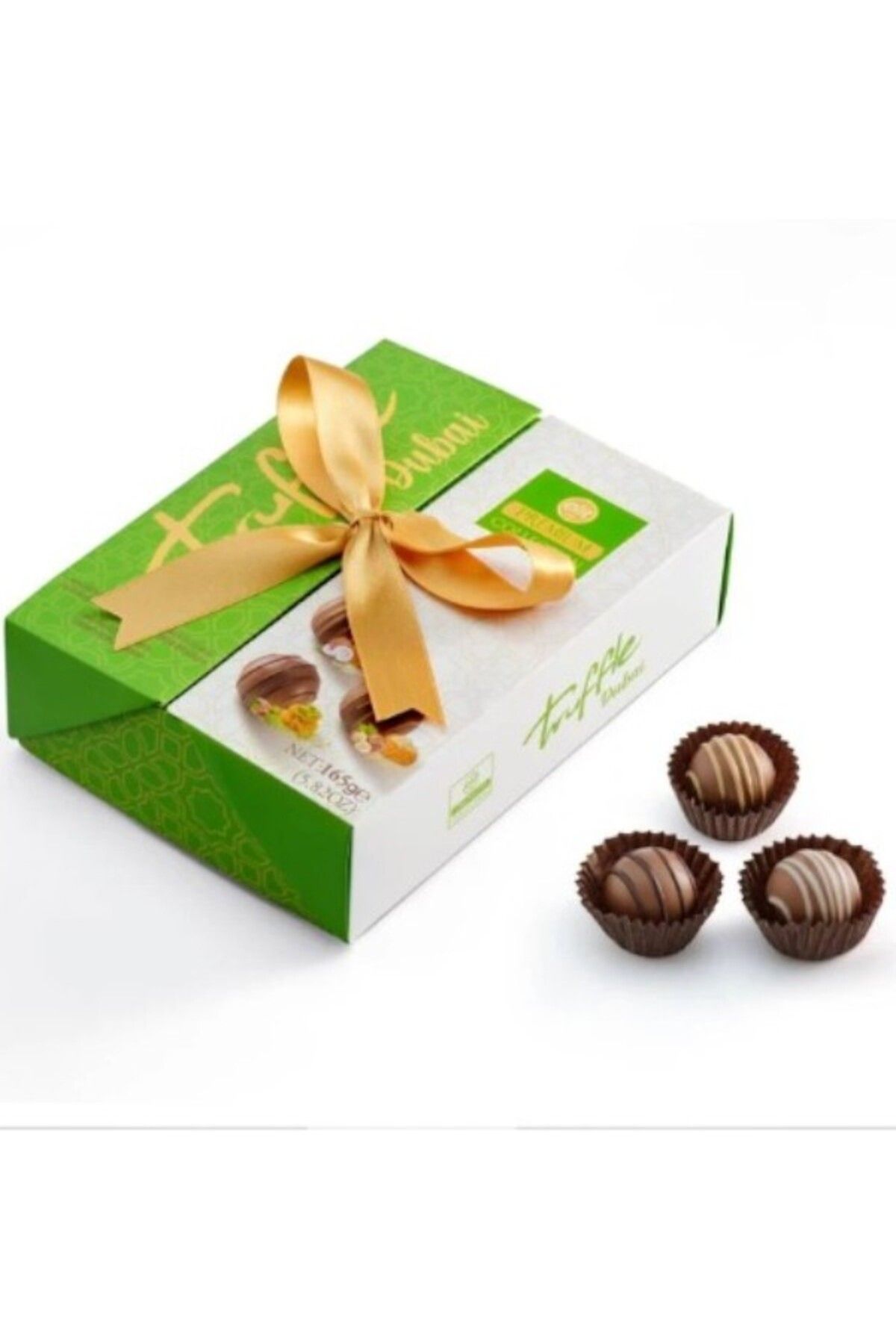 Elit Kadayıf ve Antep Fıstığı & Fındık & Hindistan Cevizi Dolgulu Sütlü Truffle Dubai Çikolata 165 Gr