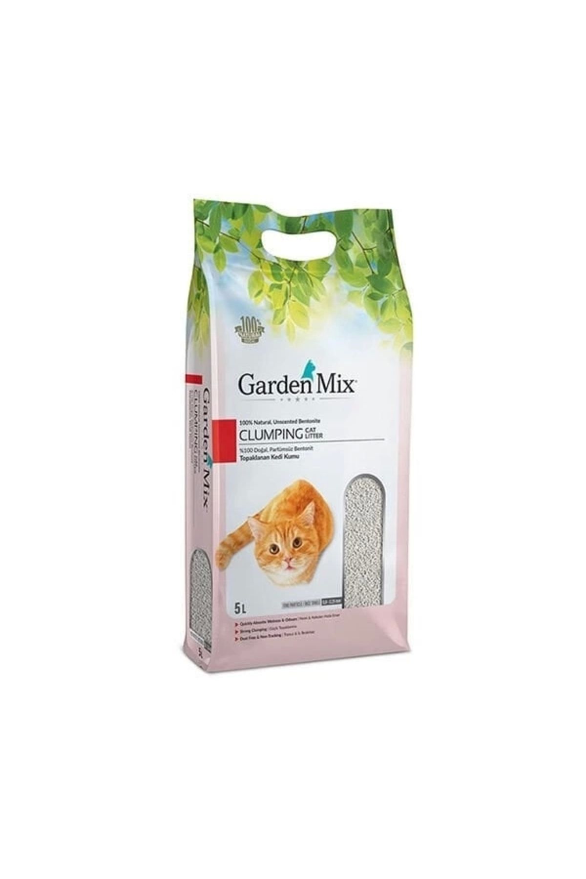 YNT İthalat Garden Mix İnce Taneli Kokusuz Kedi Kumu 5 Lt