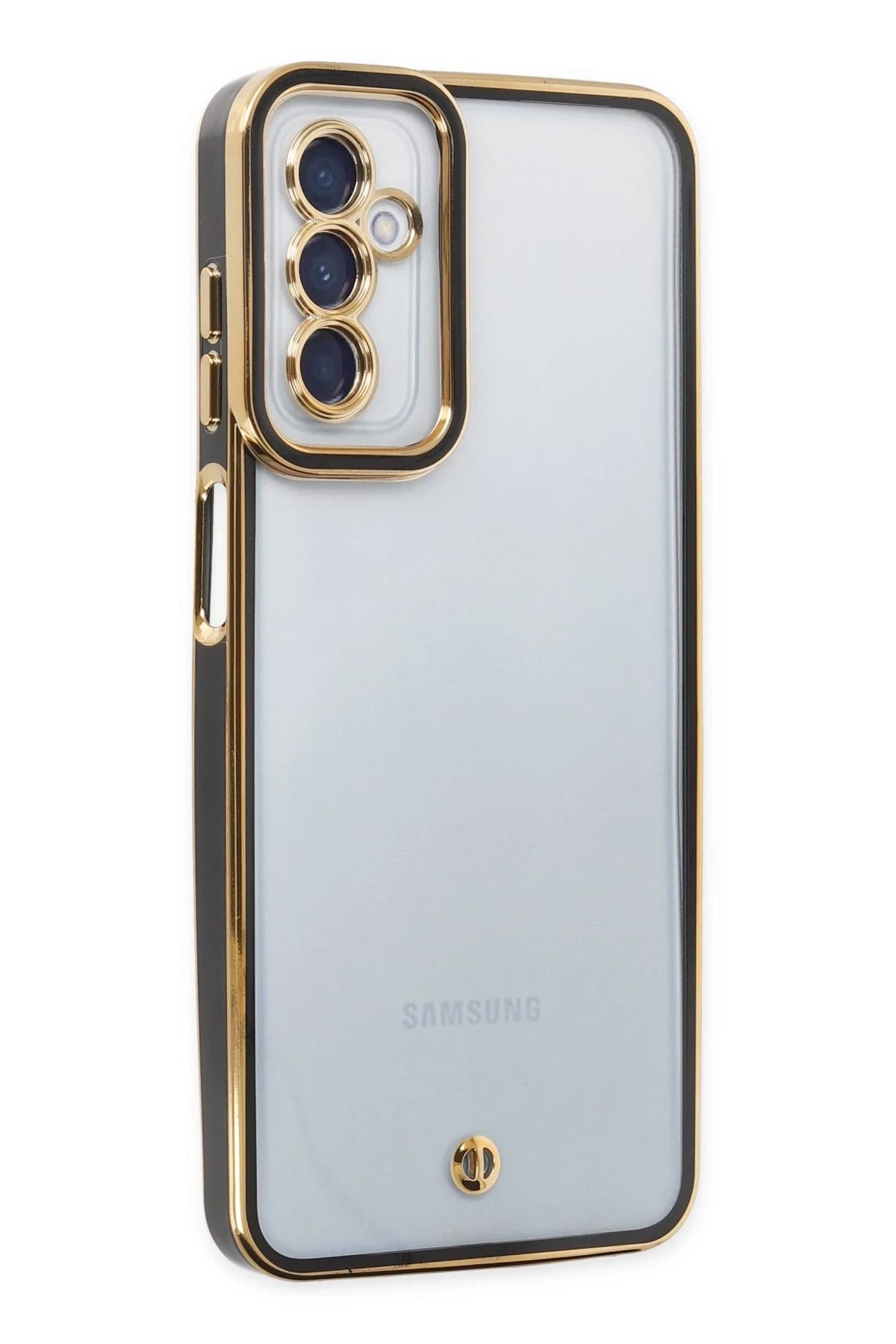 NewFace Samsung Galaxy A04S Kılıf Liva Lens Silikon - Siyah JOJUA