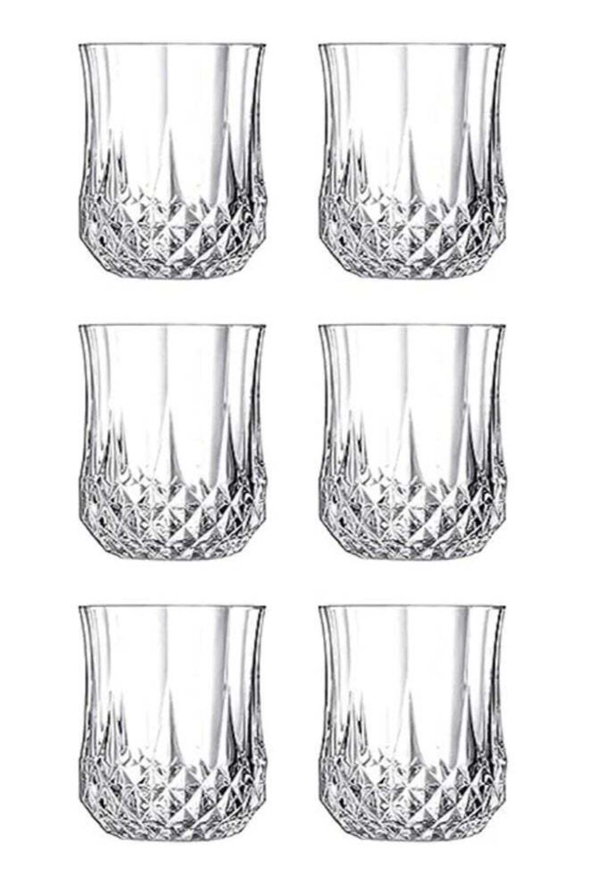 Generic-Vitacelli Diamond Cut Crystal Clear Glass - 210 Ml 6 Pieces 1