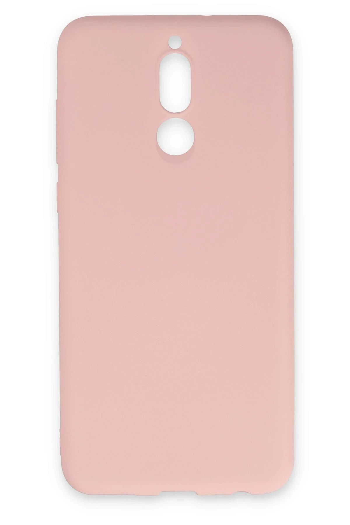 NewFace Huawei Mate 10 Lite Kılıf Nano içi Kadife Silikon - Pudra YNSMR