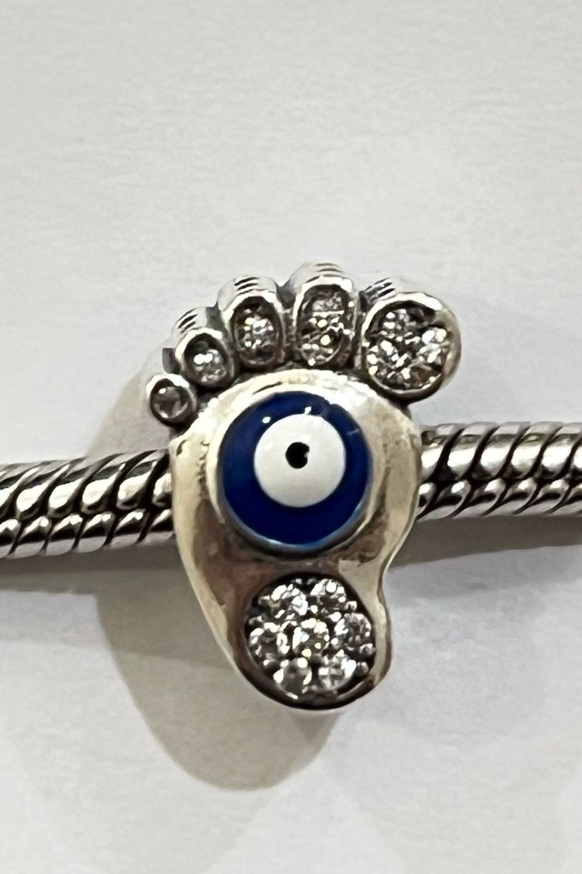 Fubena Taşlı Nazar Ayak Charm