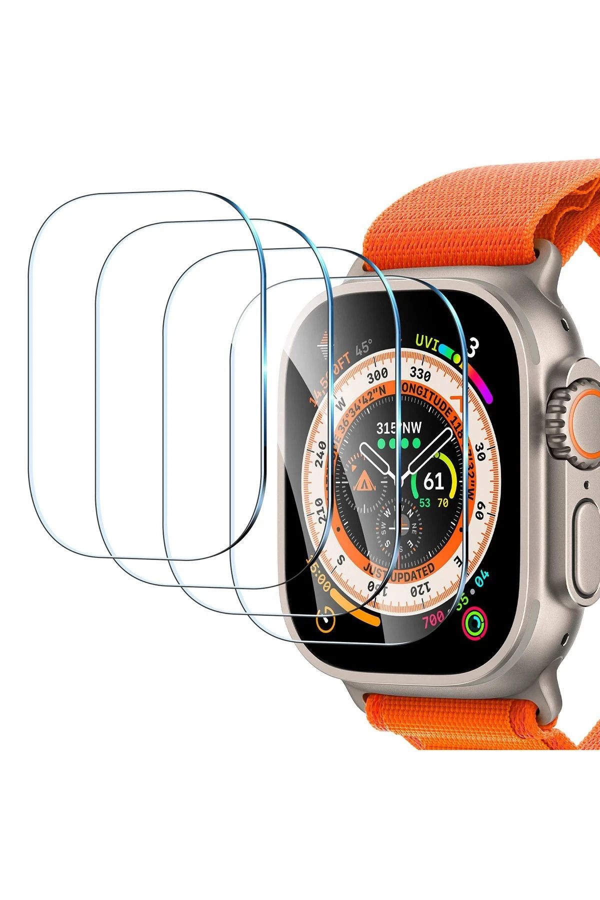 NewFace Apple Watch Ultra 49mm Temperli Cam Ekran Koruyucu INSLM