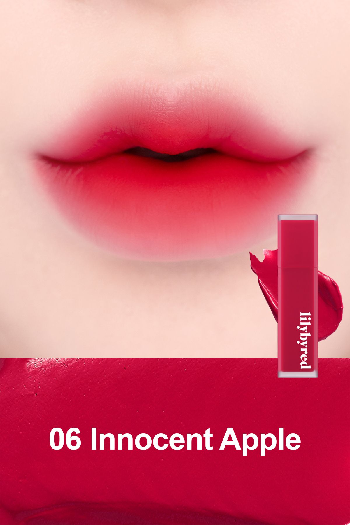 lilybyred Mood Liar Velvet Tint / Kadife Bitişli Mat Tint - 06 Innocent Apple