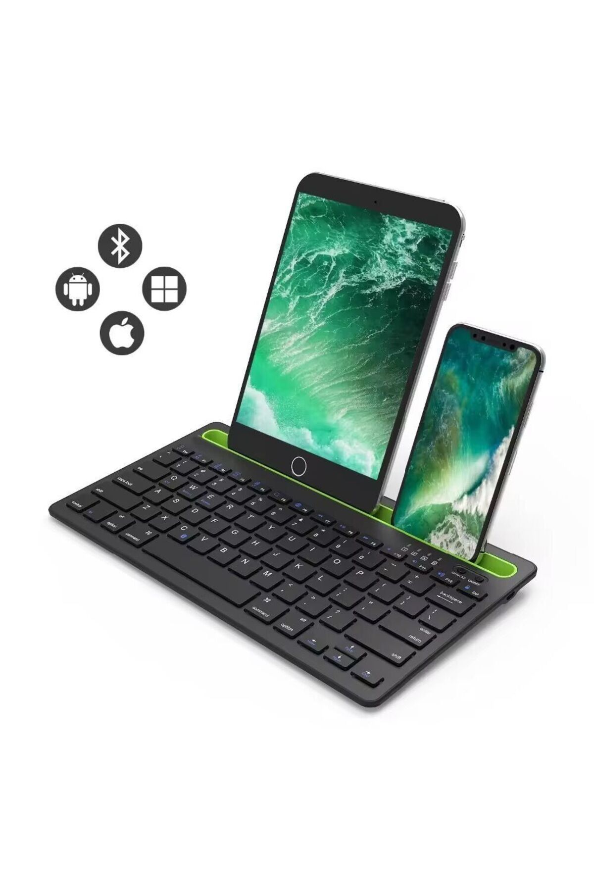 NOMIOS Taşınabilir Bluetooth Akıllı Klavye Siyah