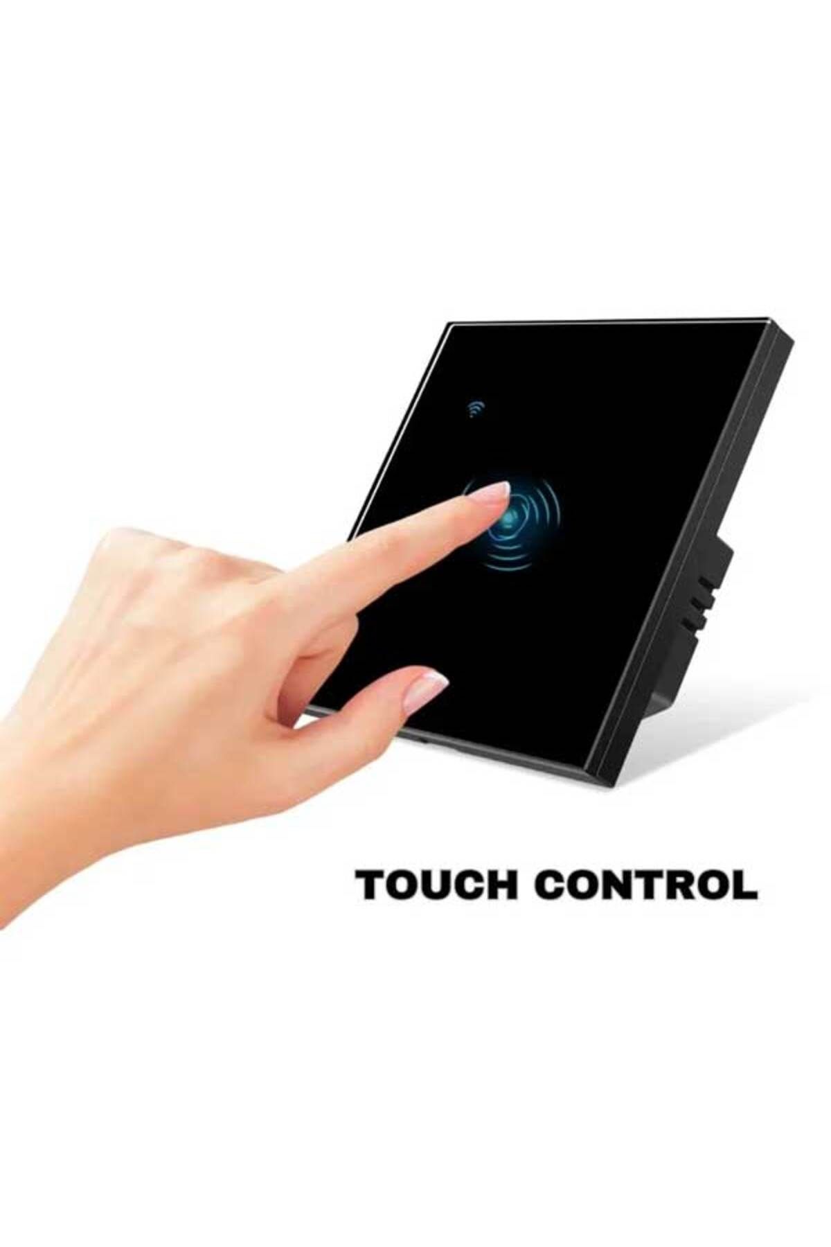 CLASSLIGHTS-Întrerupător tactil inteligent negru, WiFi, Classlights, 10A, control vocal, Smart Life / Tuya, LED 4
