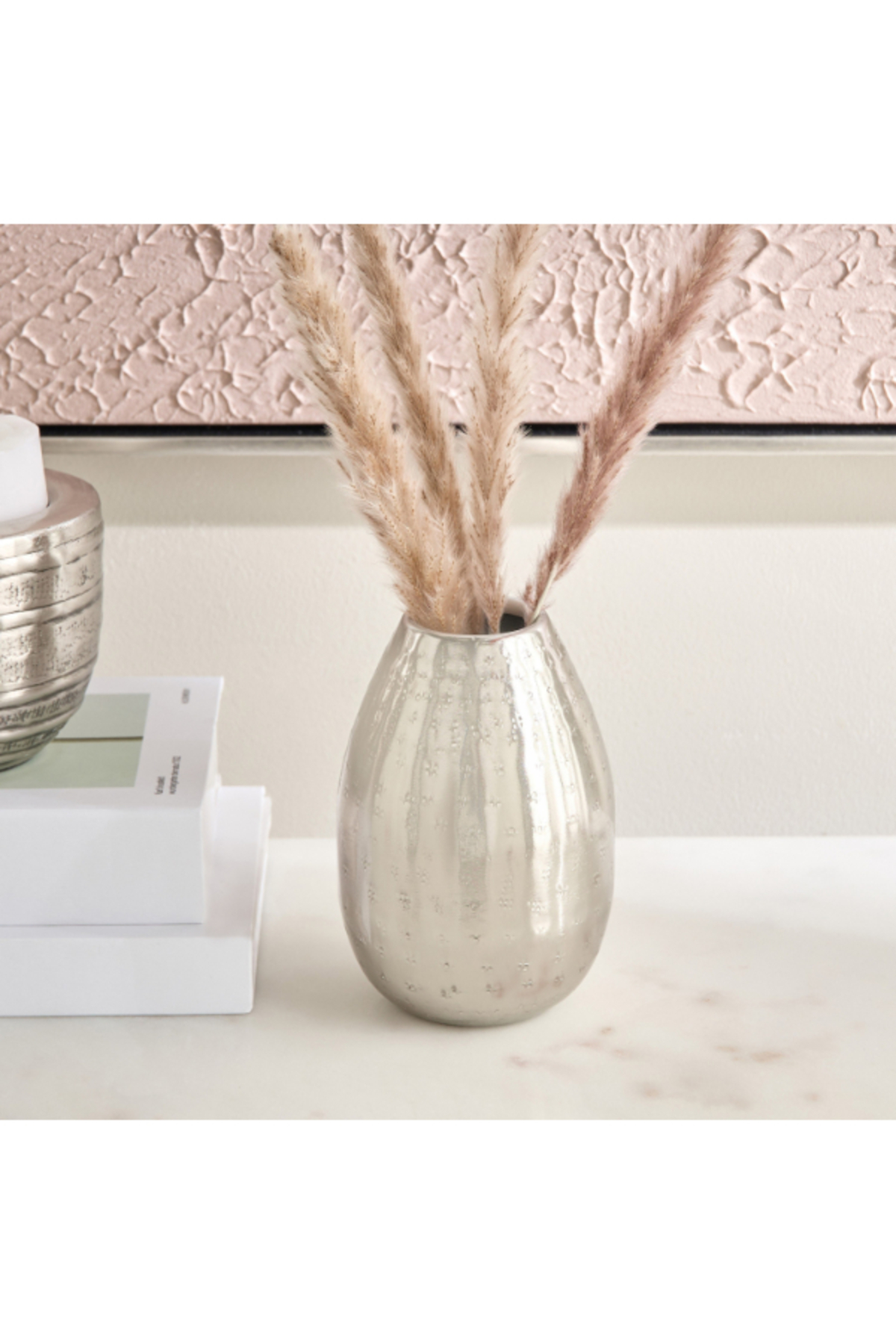 Home Box Avya Metal Etched Vase 10x10x15 cm