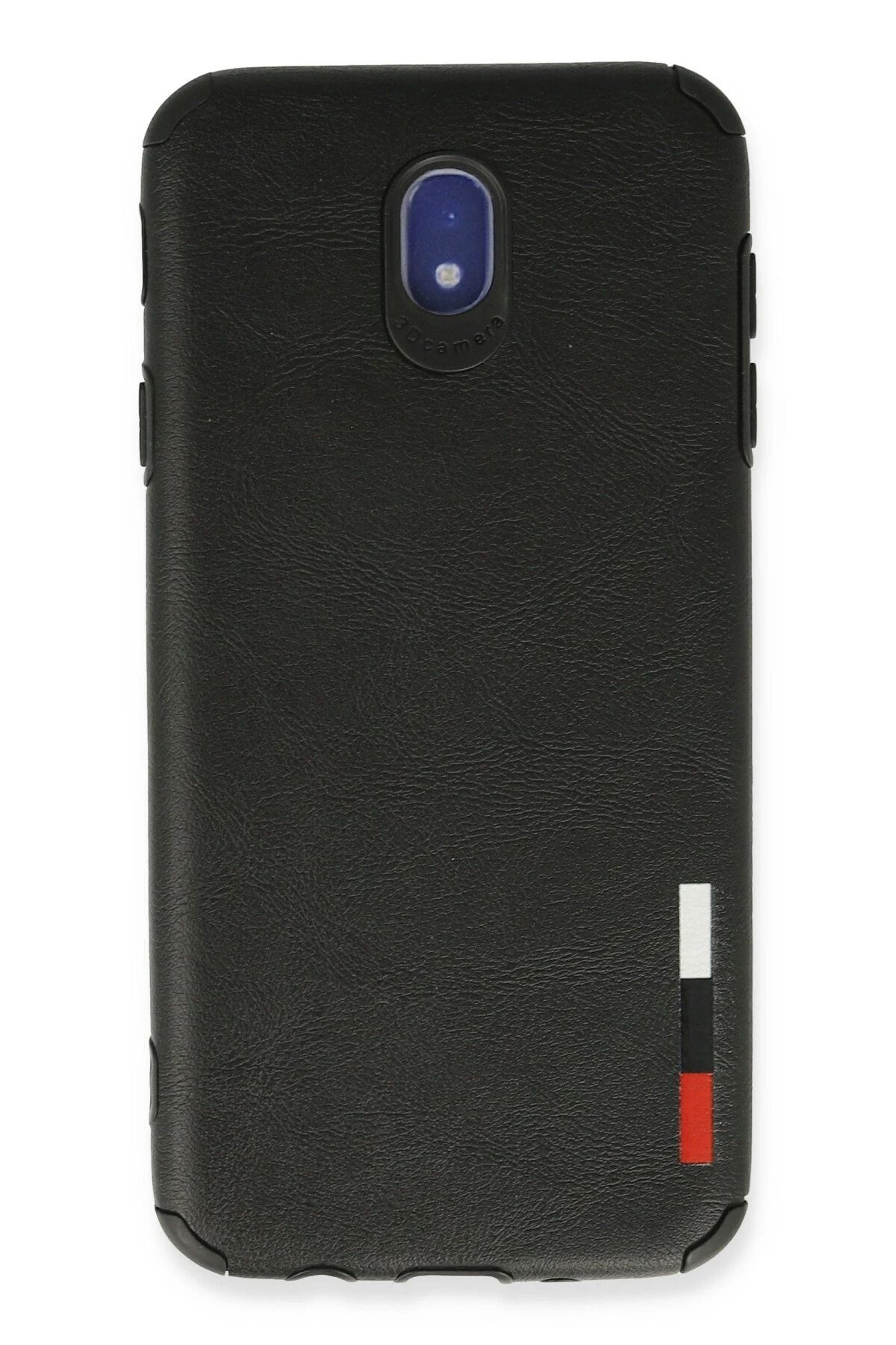 NewFace Samsung Galaxy J7 Pro / J730 Kılıf Loop Deri Silikon - Siyah JOJUA