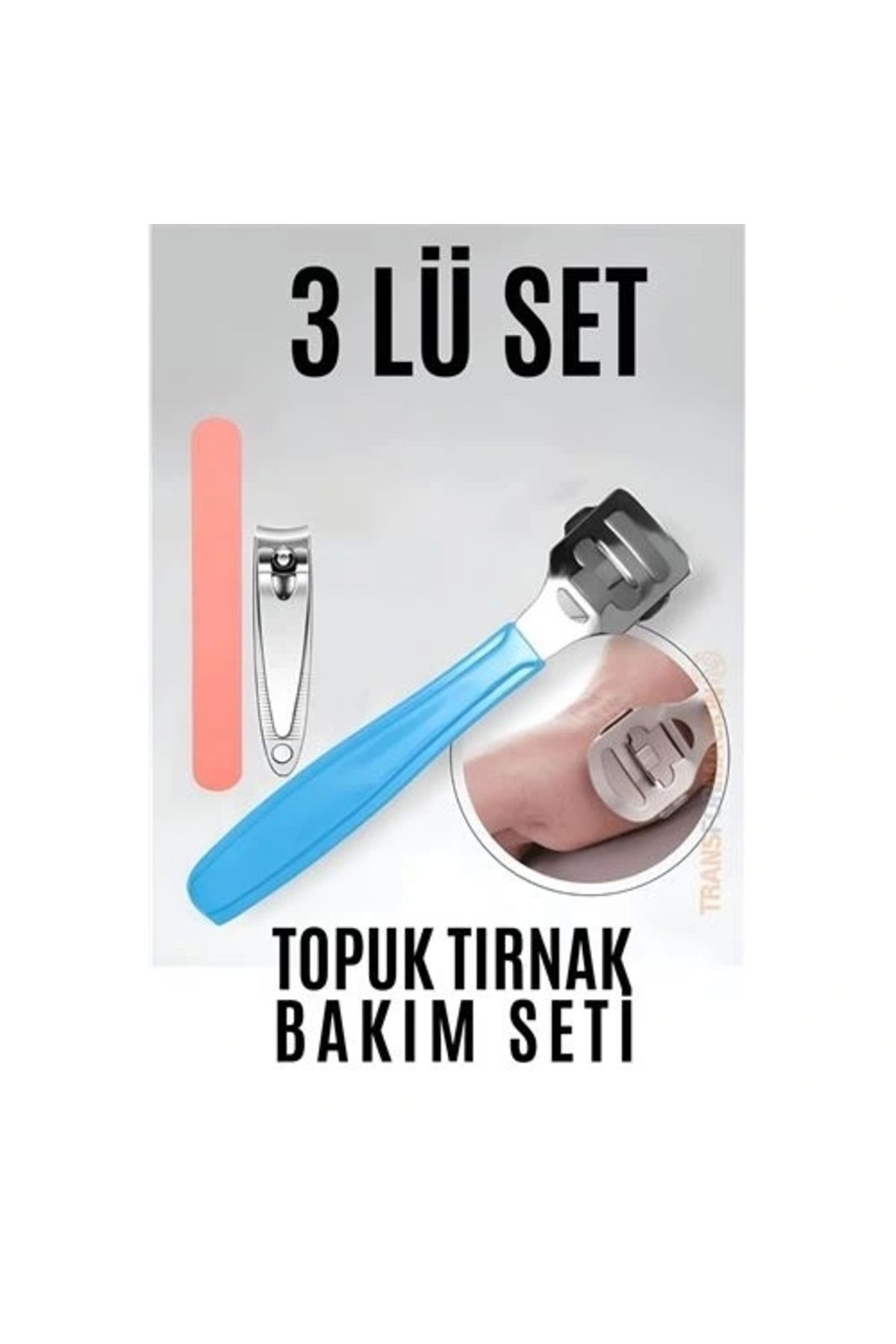 STOREMAX Topuk Raspa Tırnak Makası Törpü Seti Mery Solingen
