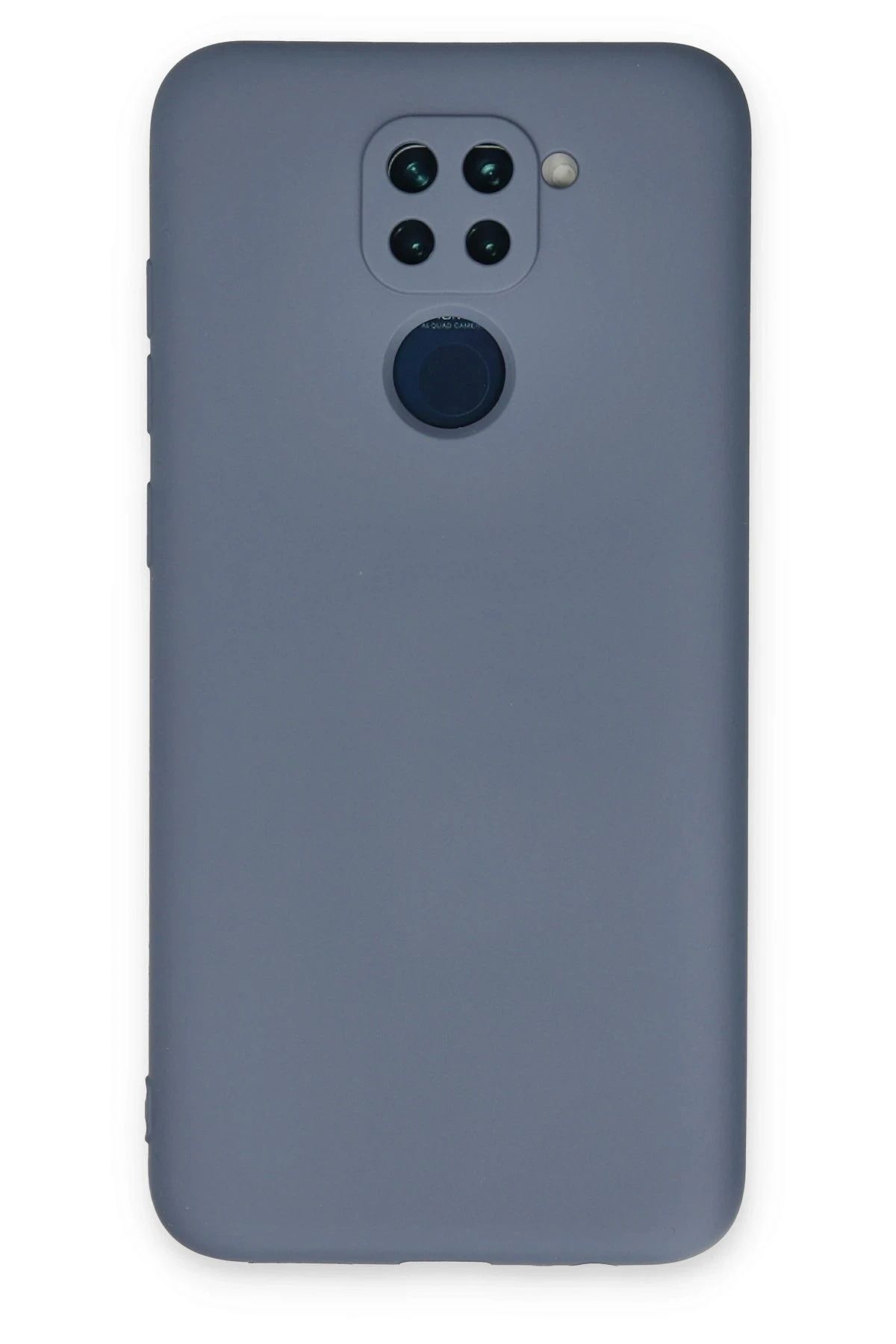 NewFace Xiaomi Redmi Note 9 Kılıf Nano içi Kadife Silikon - Gri HNZRN