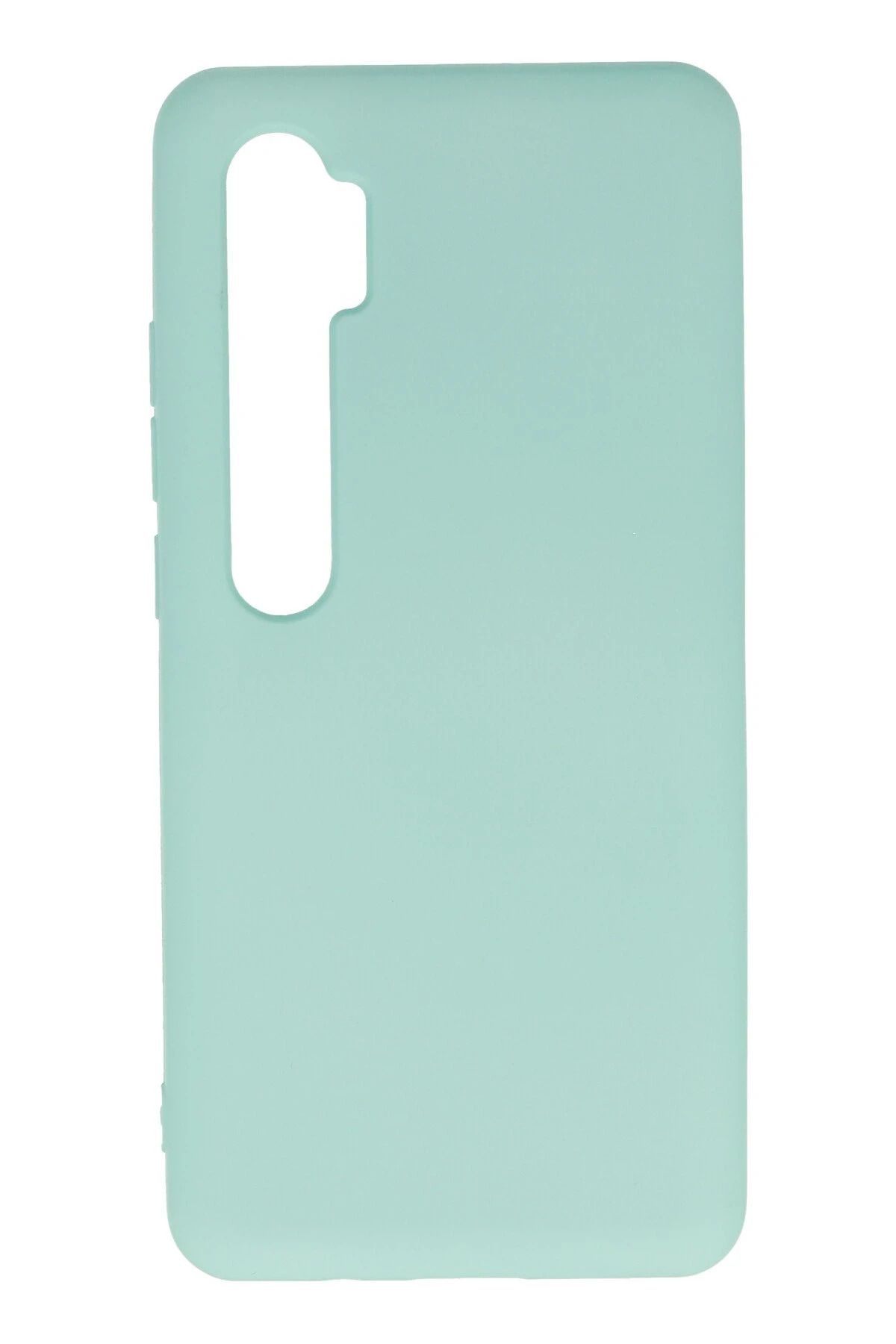 NewFace Xiaomi Mi Note 10 Lite Uyumlu Kılıf Nano içi Kadife Silikon - Turkuaz BSTMY