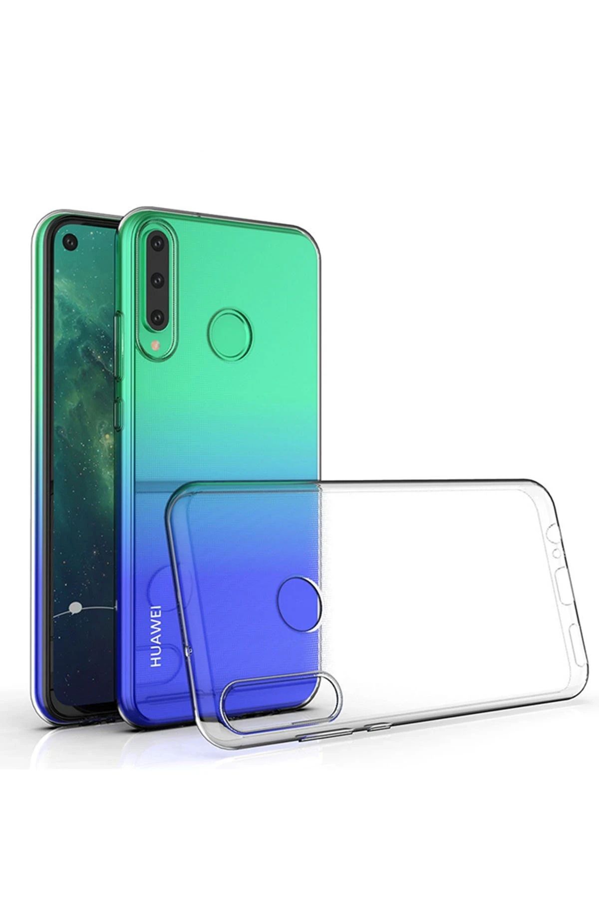 NewFace Huawei Y6P Kılıf Lüx Şeffaf Silikon - Şeffaf INSLM