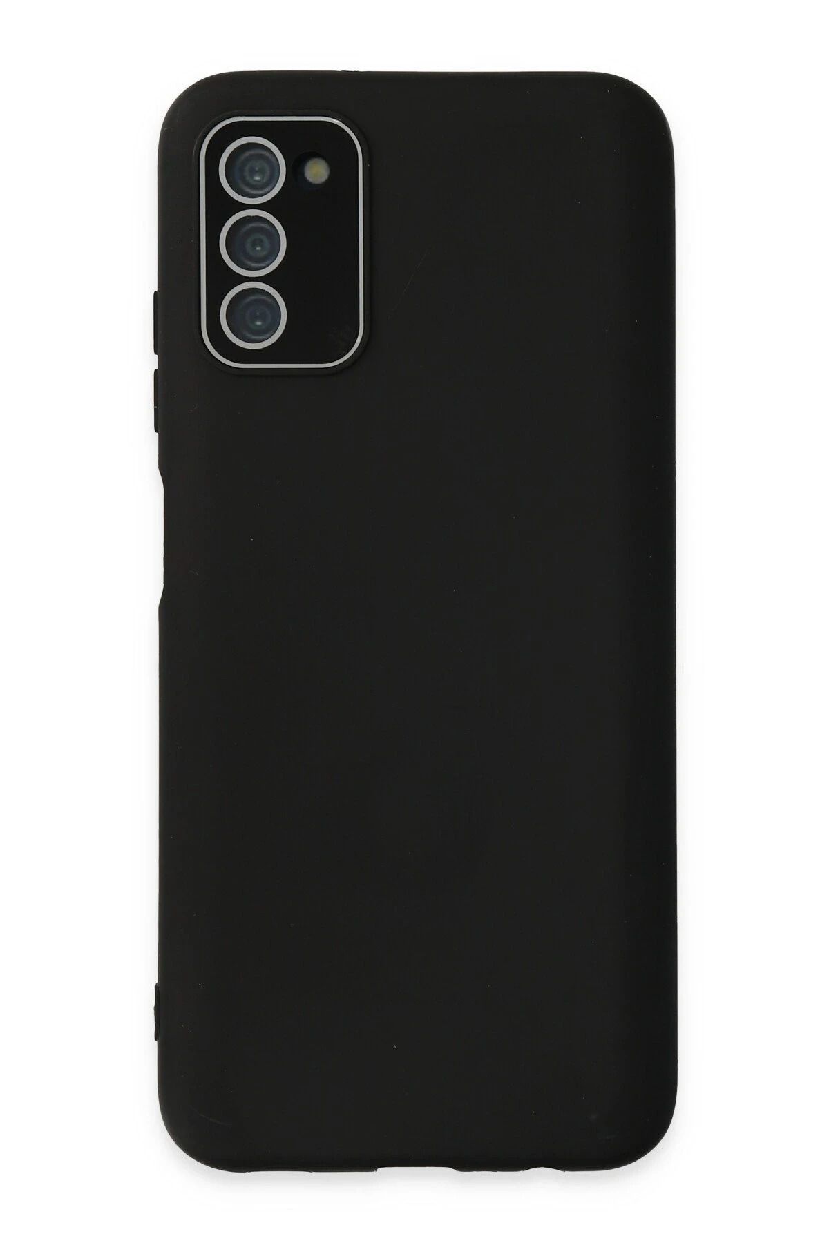 NewFace Samsung Galaxy A03S Kılıf Lansman Glass Kapak - Siyah INSLM