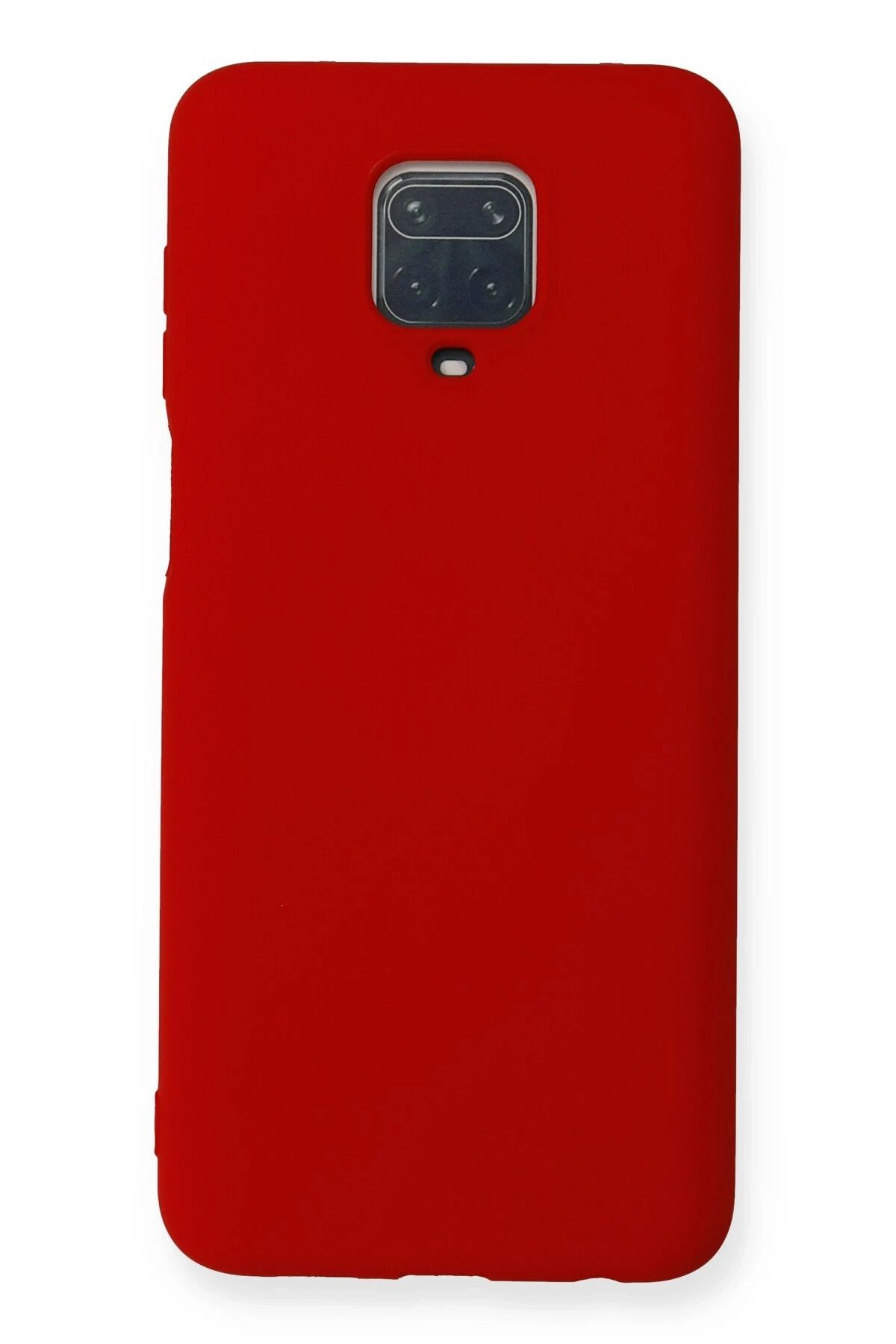 NewFace Xiaomi Redmi Note 9 Pro Kılıf Nano içi Kadife Silikon - Kırmızı HNZRN