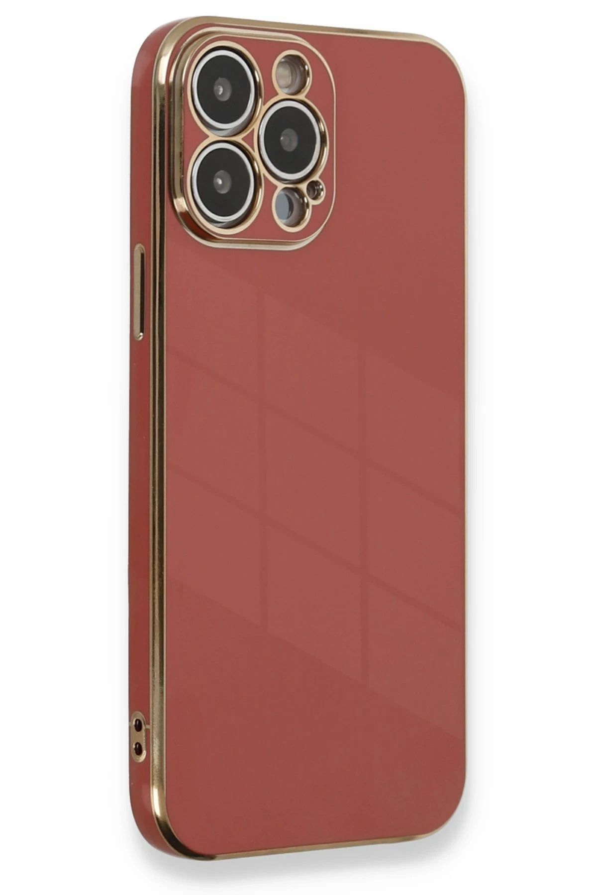 NewFace iPhone 13 Pro Kılıf Volet Silikon - Kırmızı FLKRY