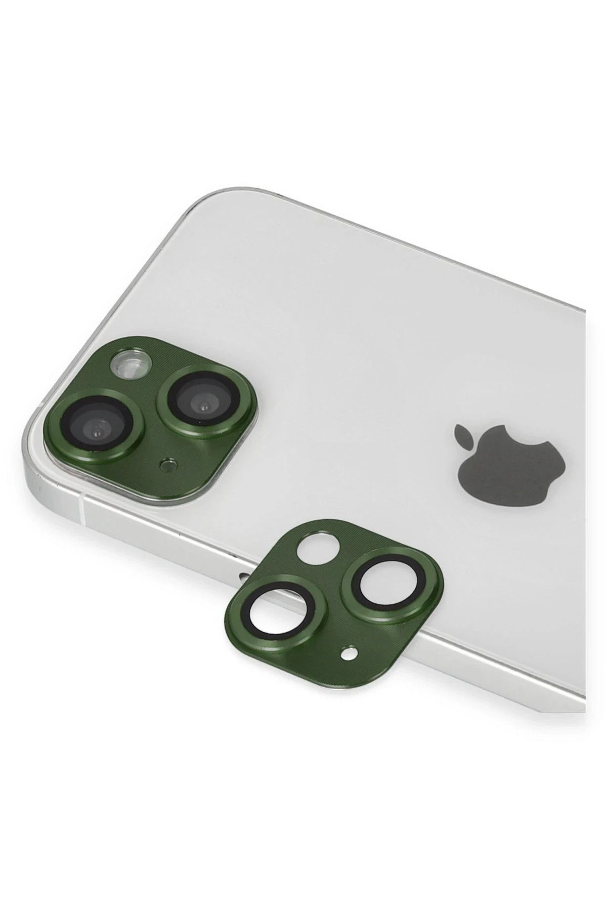 NewFace iPhone 13 Pers Alüminyum Kamera Lens - Yeşil DRSTR
