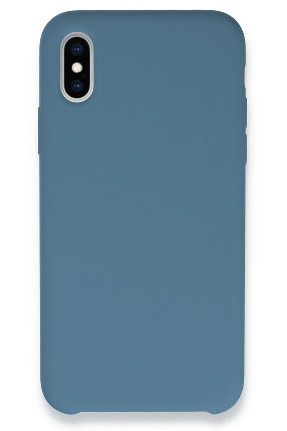 NewFace iPhone X Kılıf Lansman Legant Silikon - Açık Mavi HNZRN