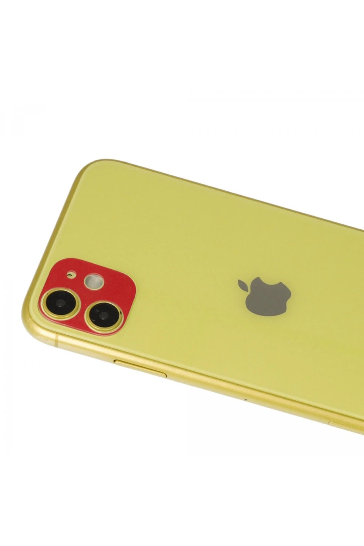 NewFace iPhone 11 Rainbow Kamera Lens Koruma Cam - Kırmızı ALMLA