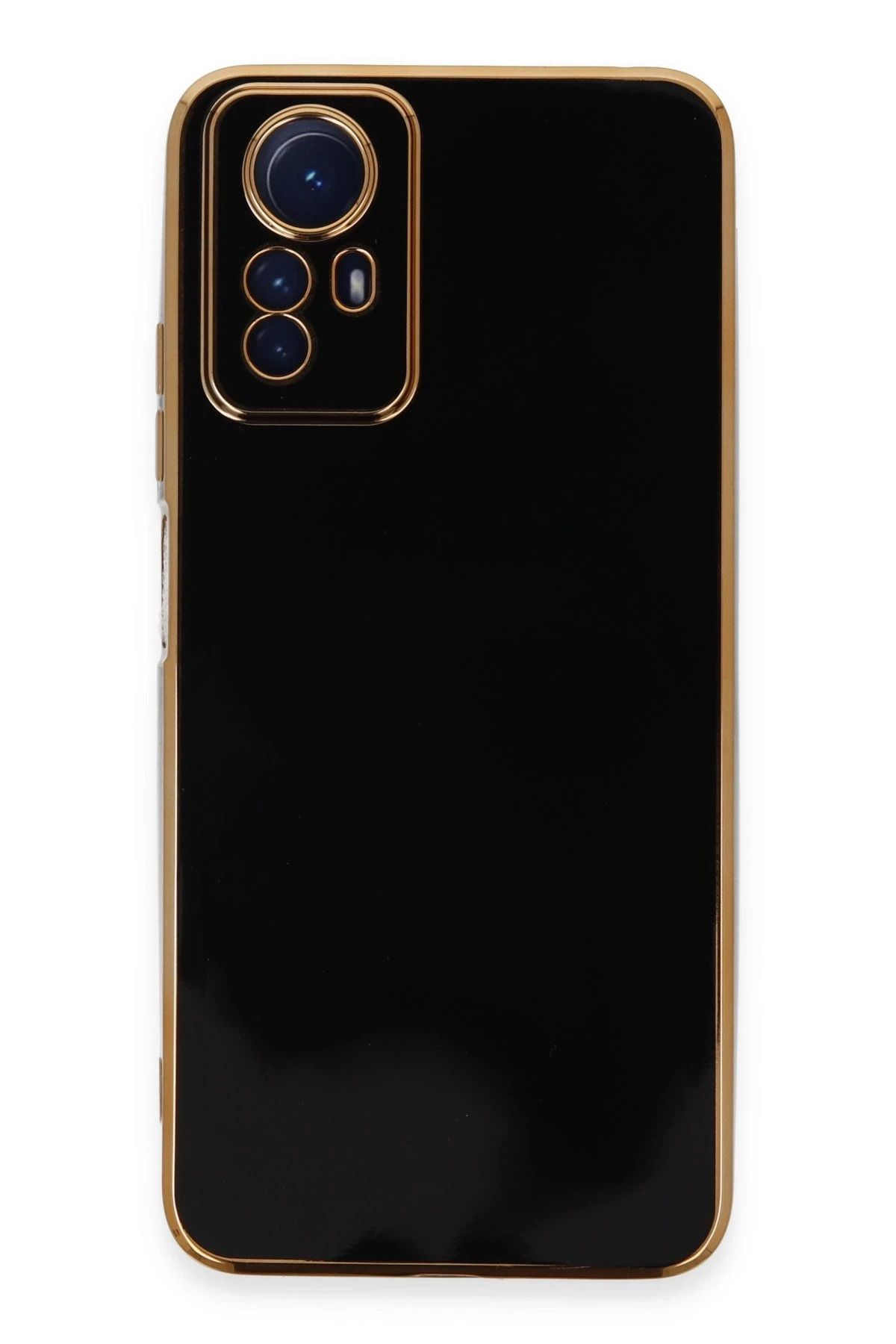 NewFace Xiaomi Redmi Note 12S Kılıf Volet Silikon - Siyah LZWDR