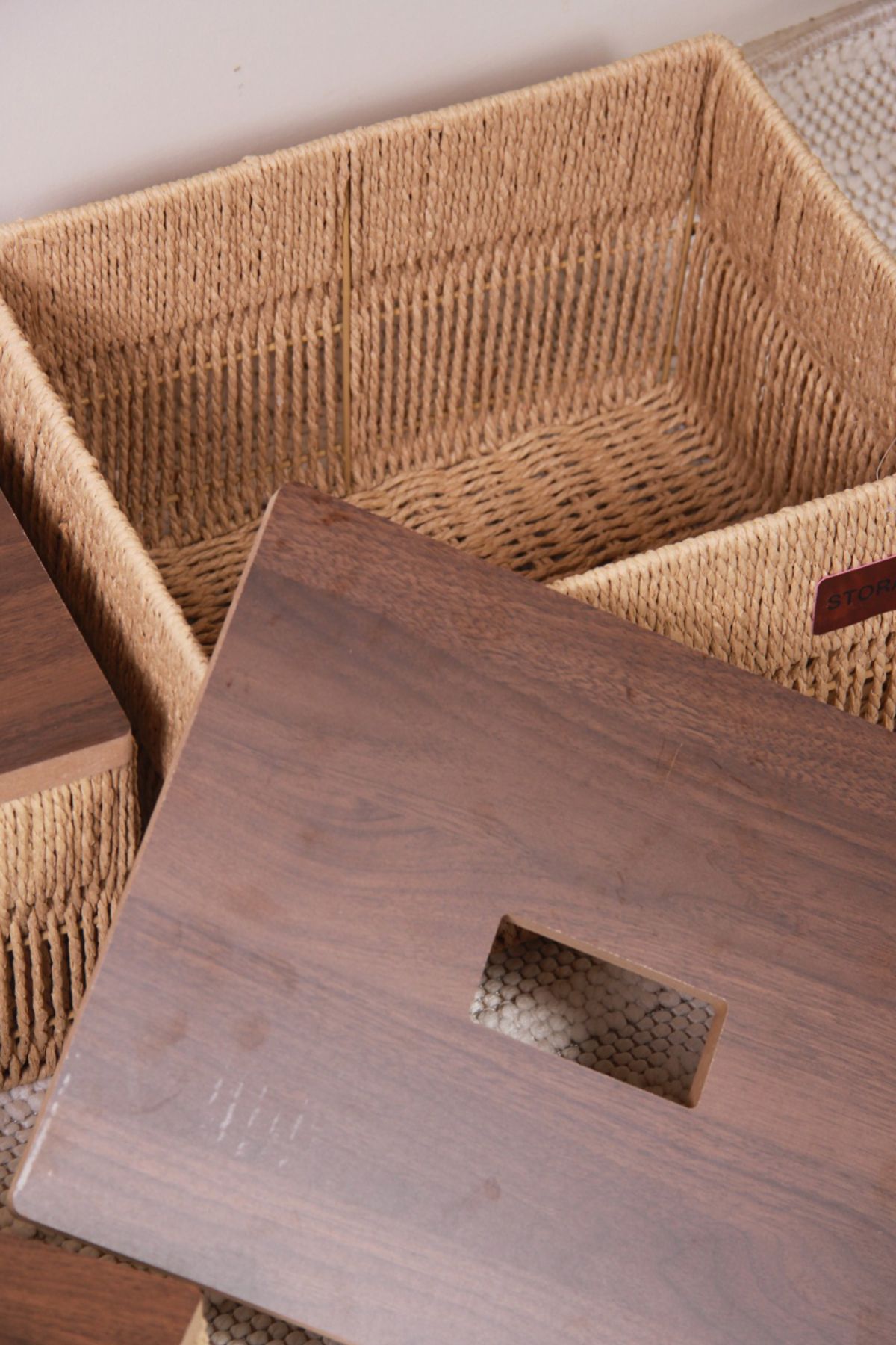 Generic-Versatile storage basket set with distinctive lampshade 6