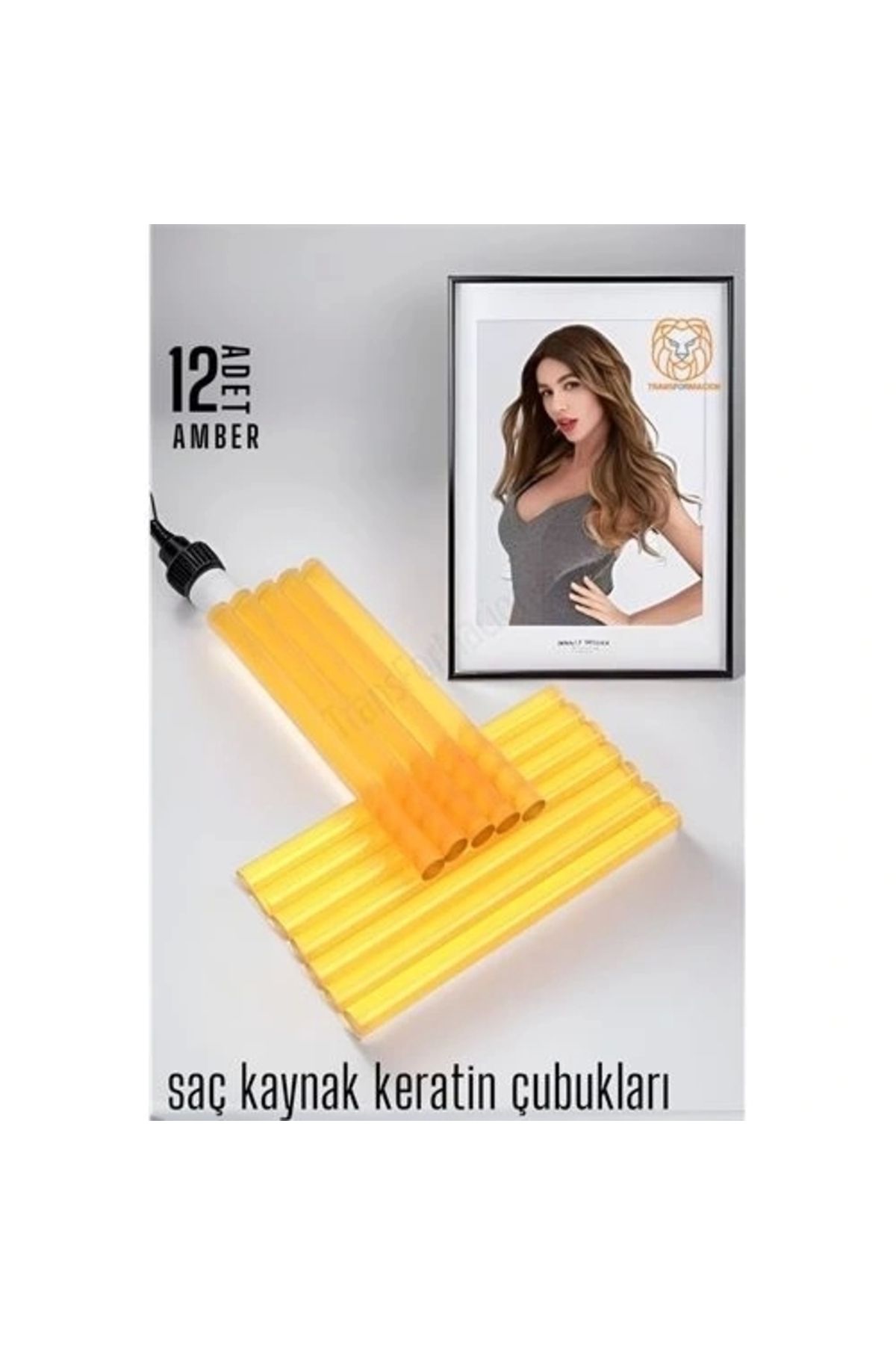 STOREMAX Nano Keratin Kaynak Çubukları 12 Adet Amber Absolute