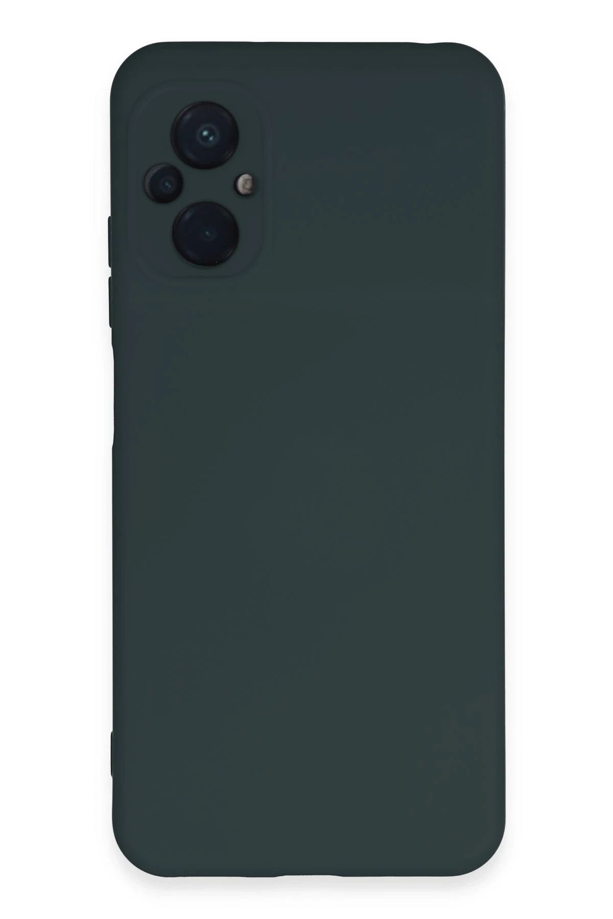 NewFace Xiaomi Poco M5 Kılıf Nano içi Kadife Silikon - Koyu Yeşil NRMSA