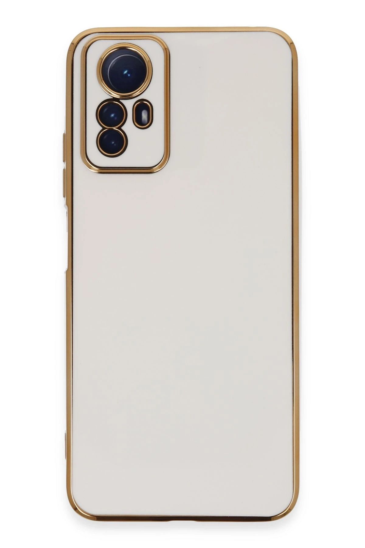 NewFace Xiaomi Redmi Note 12S Kılıf Volet Silikon - Beyaz FERRG