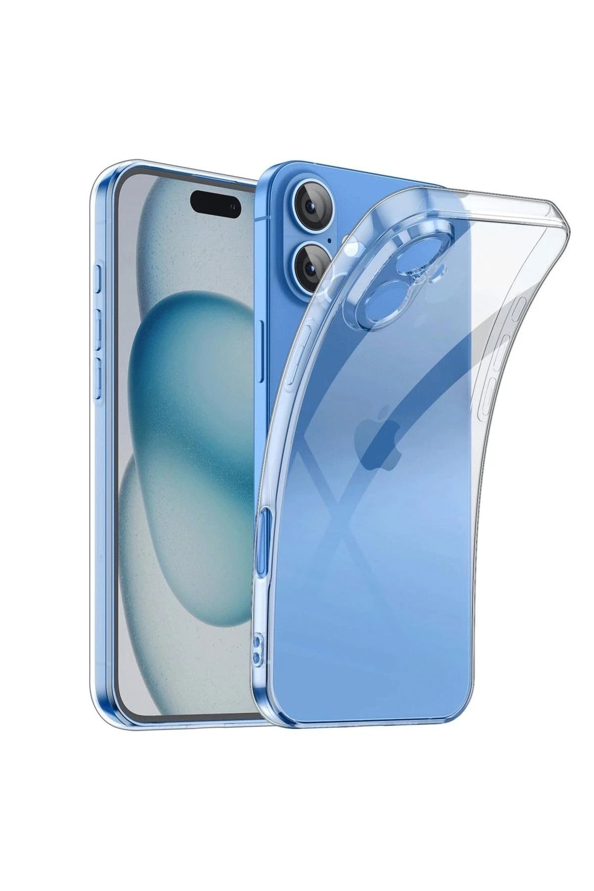 NewFace iPhone 16 Kılıf Lüx Şeffaf Silikon JOJUA