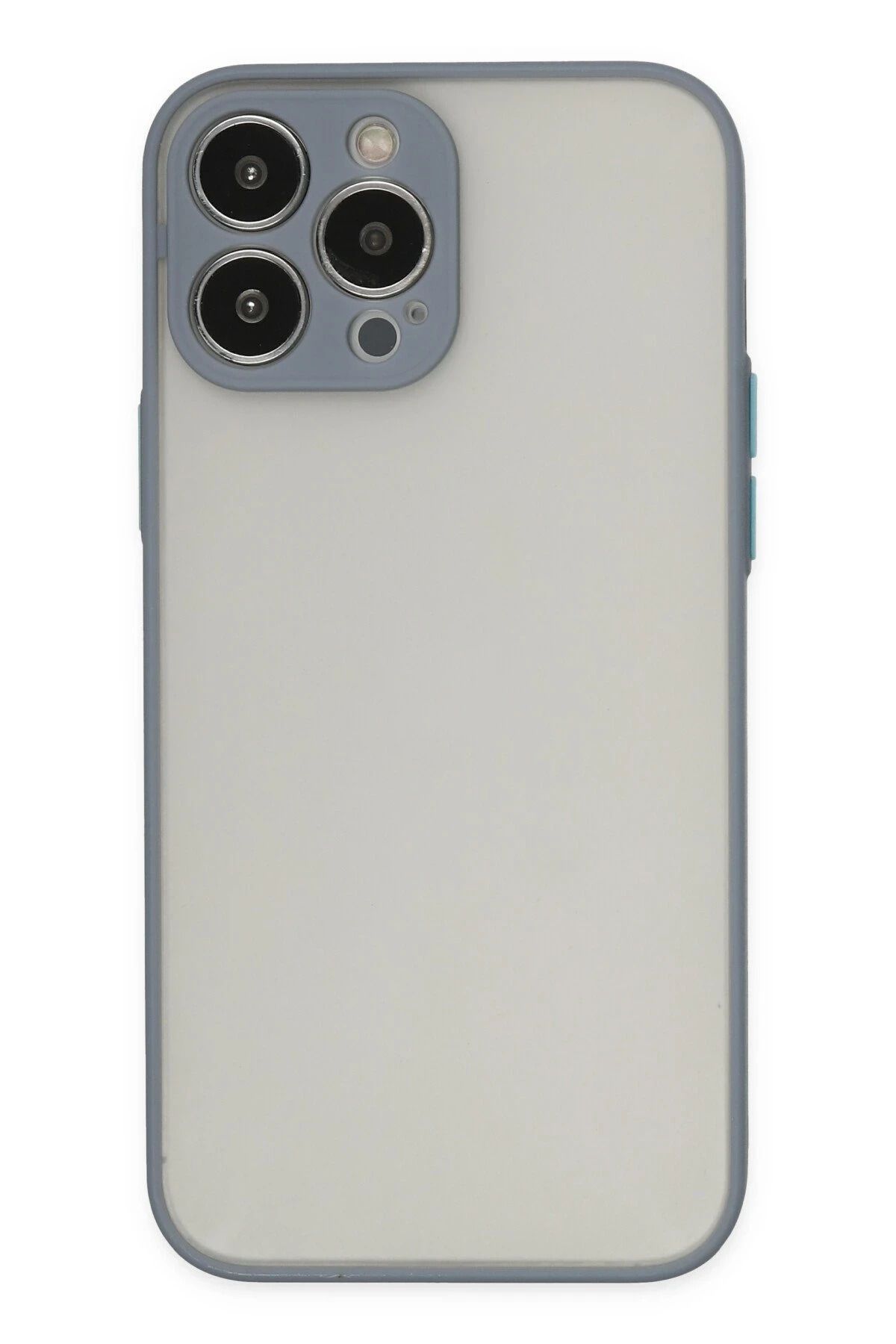 NewFace iPhone 13 Pro Kılıf Montreal Silikon Kapak - Gri FERRG