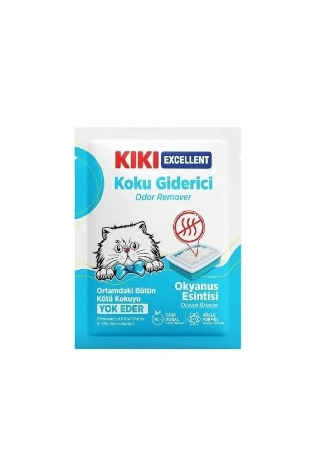 YNT İthalat Kiki Excellent Okyanus Esintisi Kokulu Kedi Kumu Koku Giderici 25 Gr