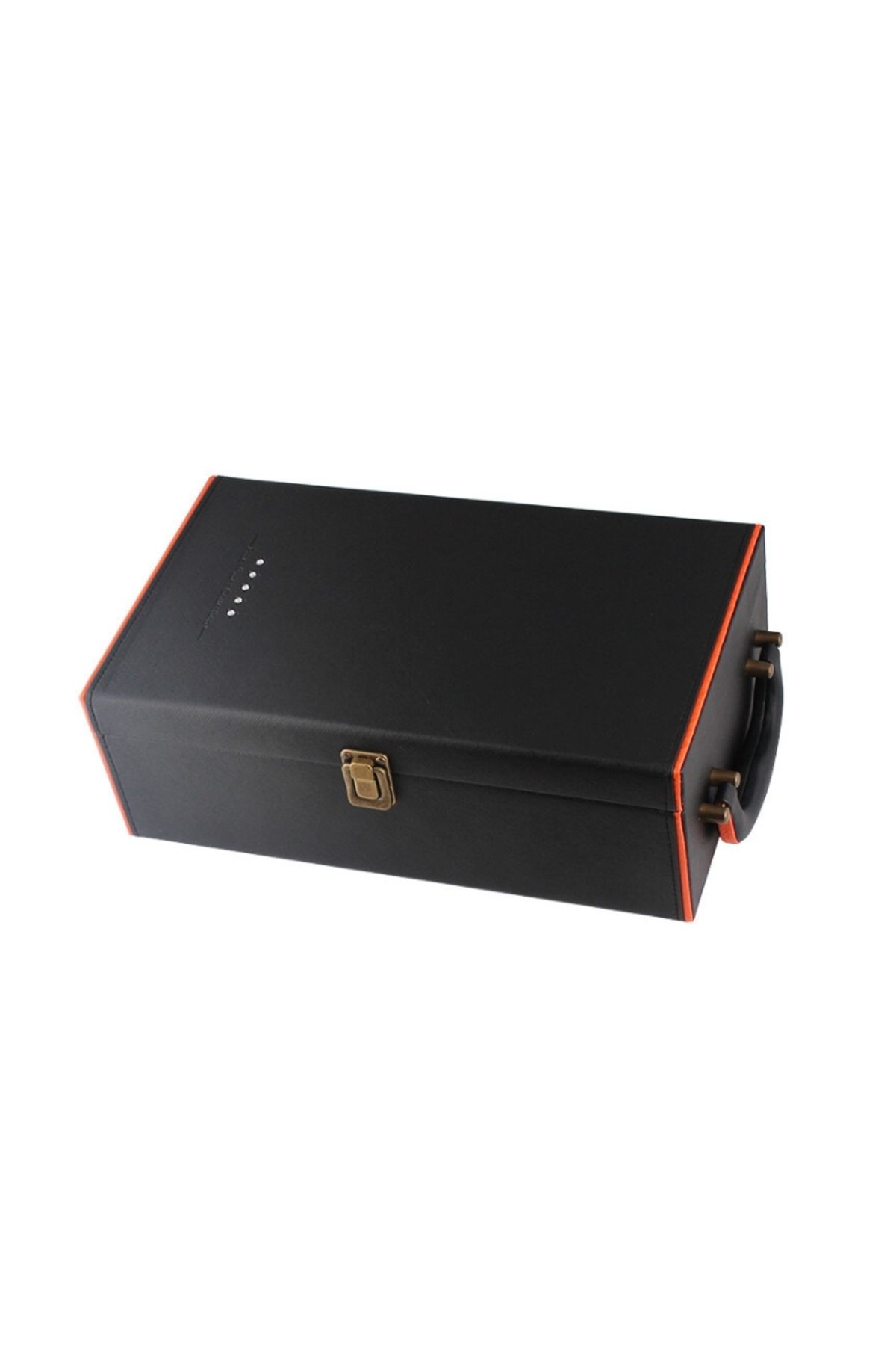 OEM-Deluxe Wine Box Set, Mindblower, for 2 bottles, with wine accessories included, orange interior 15