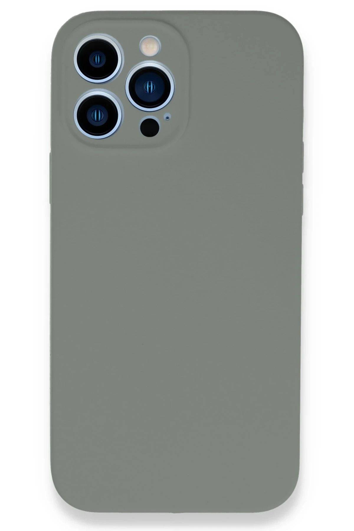 NewFace iPhone 13 Pro Max Kılıf Lansman Legant Silikon - Gri HNZRN