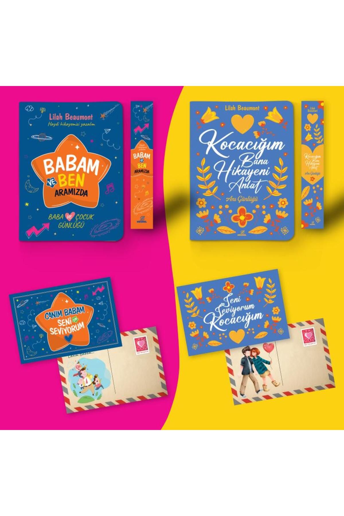nesnel yayınlar Babam ve Biz Seti - Ayraç ve Kartpostal İlaveli