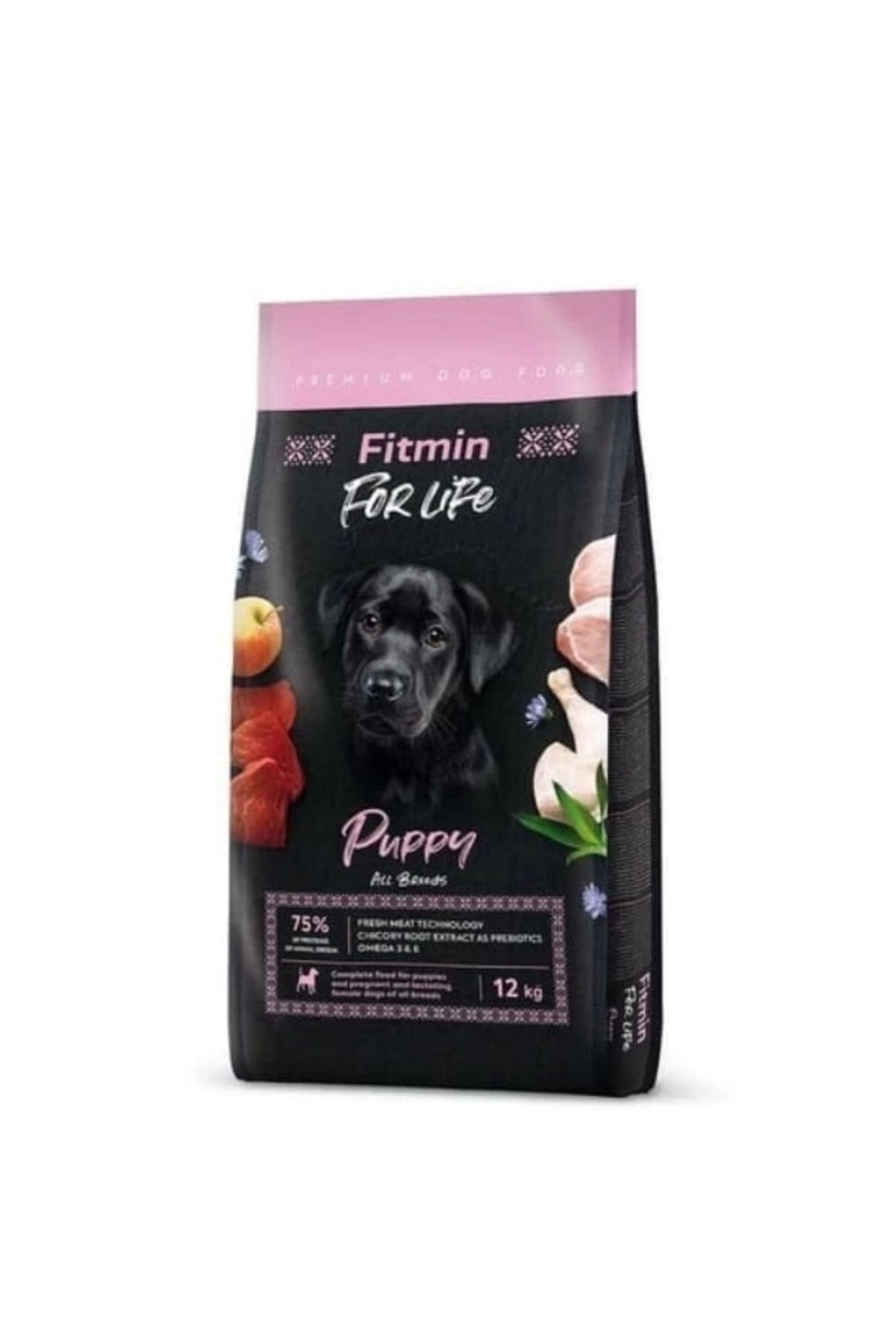 YNT İthalat Fitmin For Life Puppy Tüm Irklar için Kümes Hayvanlı Yavru ve Hamile Köpek Maması 12 Kg