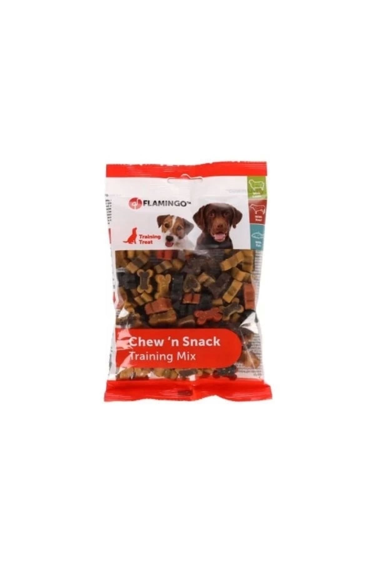 YNT İthalat Flamingo Chewn Snack Mix Kemik Şeklinde Köpek Bisküvisi 150 Gr
