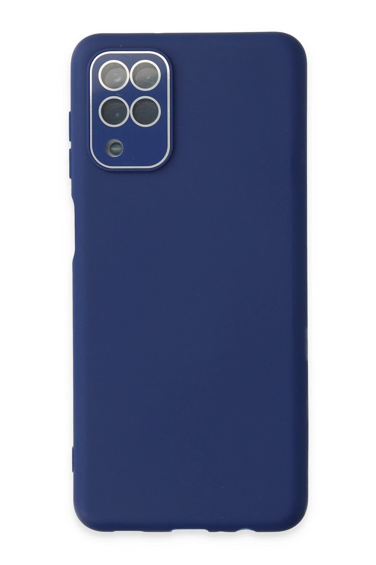 NewFace Samsung Galaxy A22 Kılıf Lansman Glass Kapak - Sky Blue INSLM