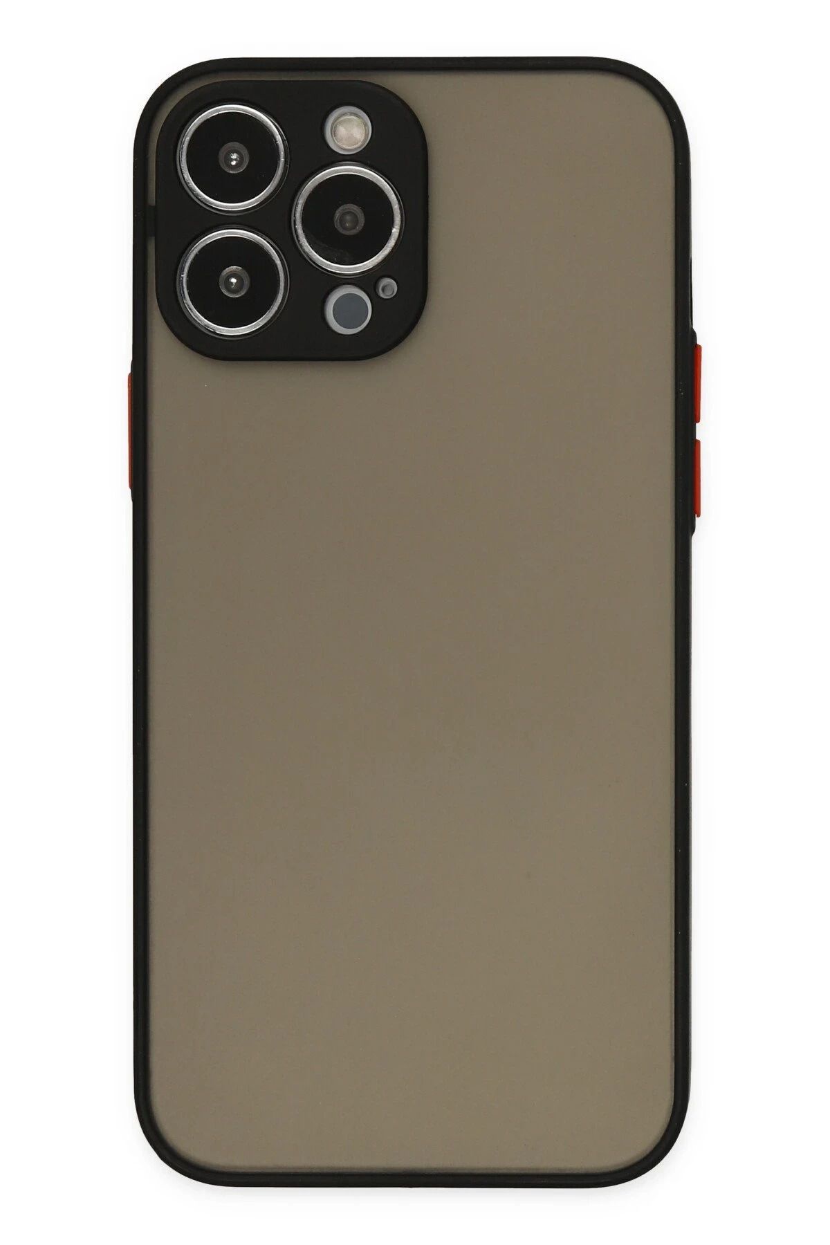 NewFace iPhone 13 Pro Max Kılıf Montreal Silikon Kapak - Siyah FERRG