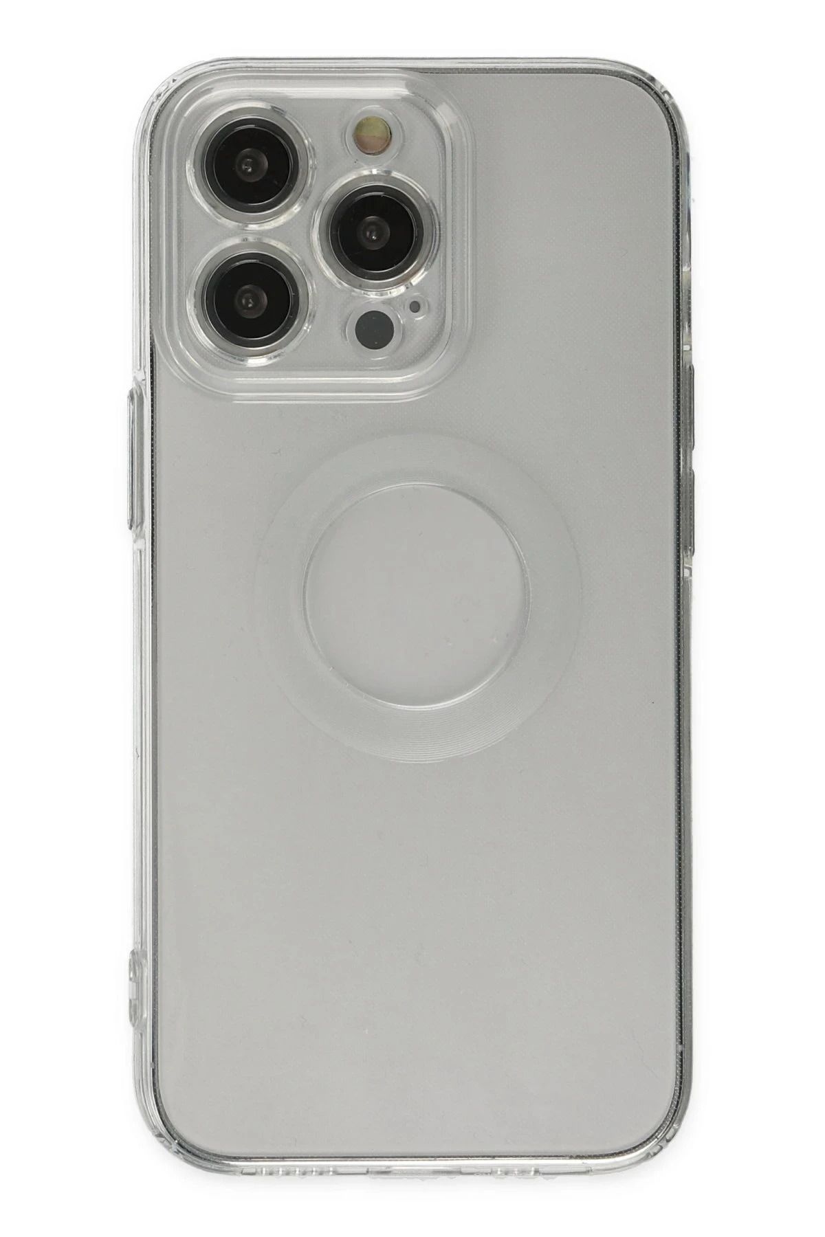 NewFace iPhone 13 Pro Kılıf Santa Lens Silikon - Şeffaf FERRG