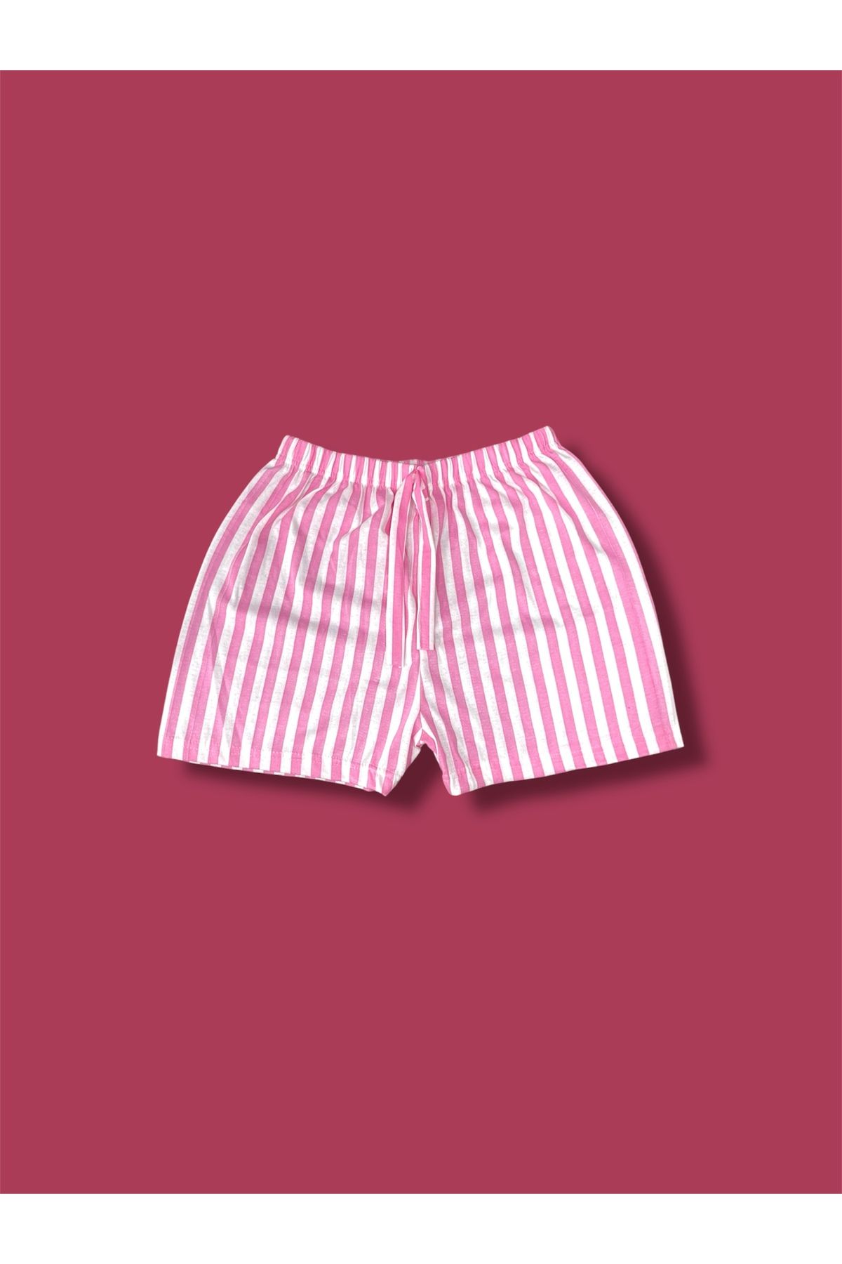 Erdenay Tekstil Desenli Penye Kadın Şort Pijama