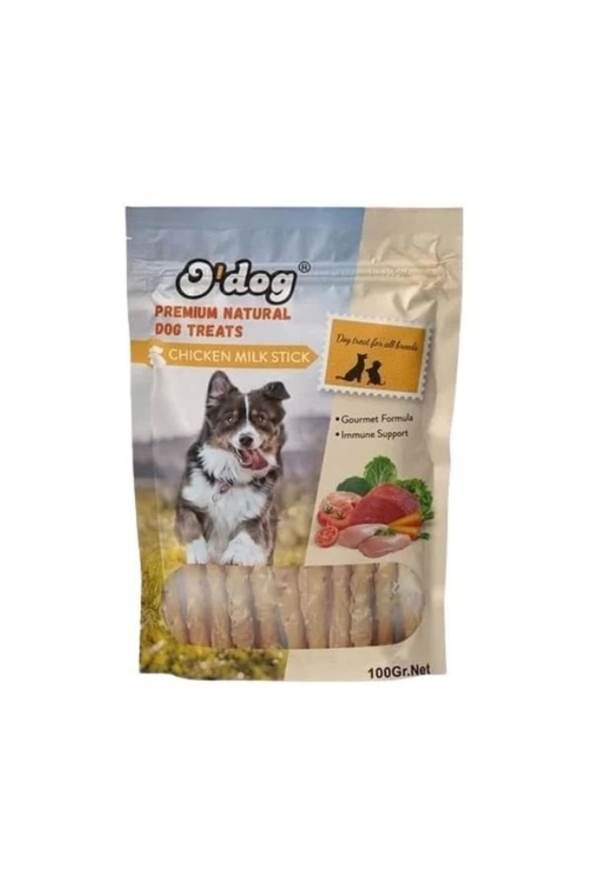 YNT İthalat O Dog Tavuklu ve Süt Aromalı Çubuk Köpek Ödül Maması 100 Gr