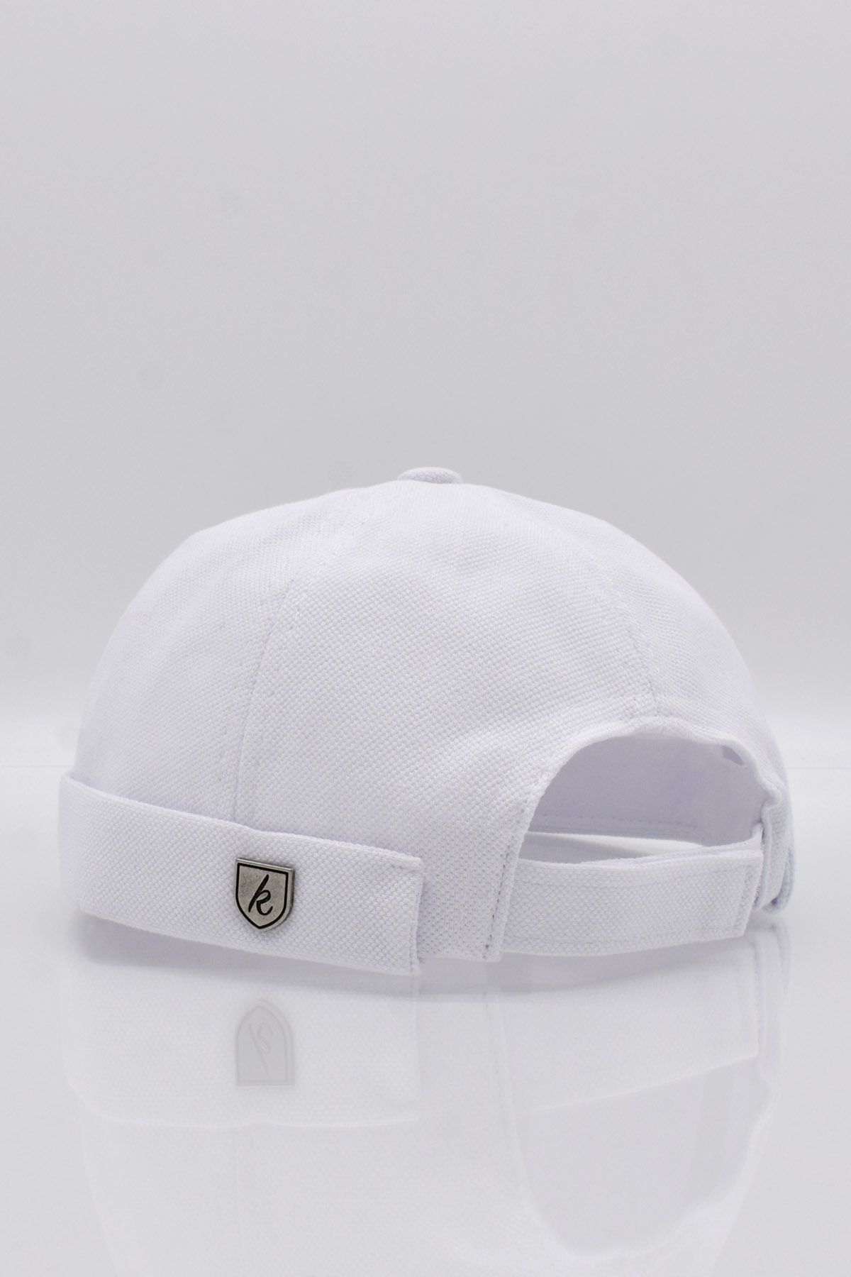 Külah-Men's Hipster Premium Cap White Docker Hat 3