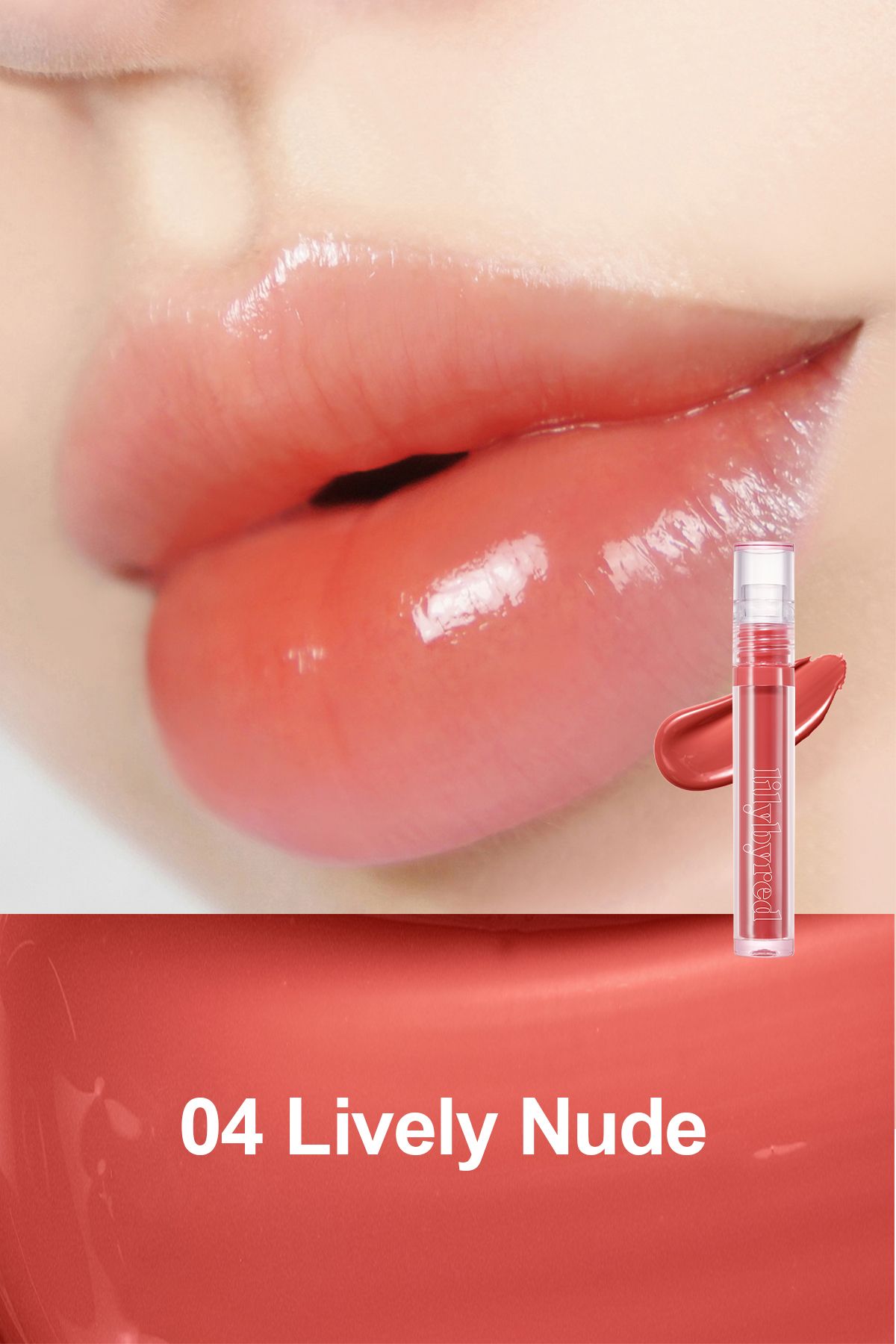 lilybyred Glassy Layer Fixing Tint / Parlak, Uzun Süre Kalıcı Tint - 04 Lively Nude