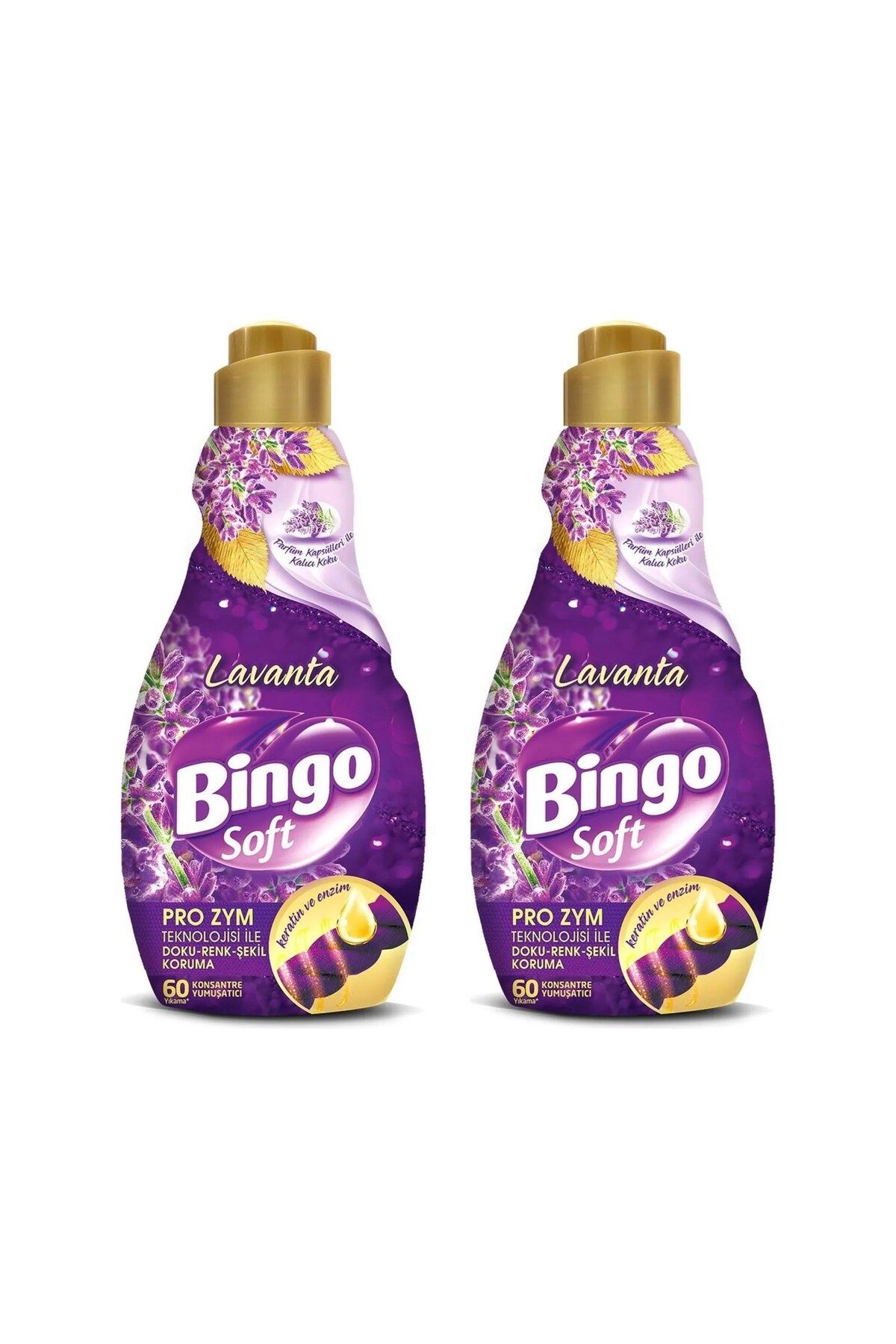 Bingo Soft Konsantre Çamaşır Yumuşatıcısı Lavanta 1440 ml X 2 Adet