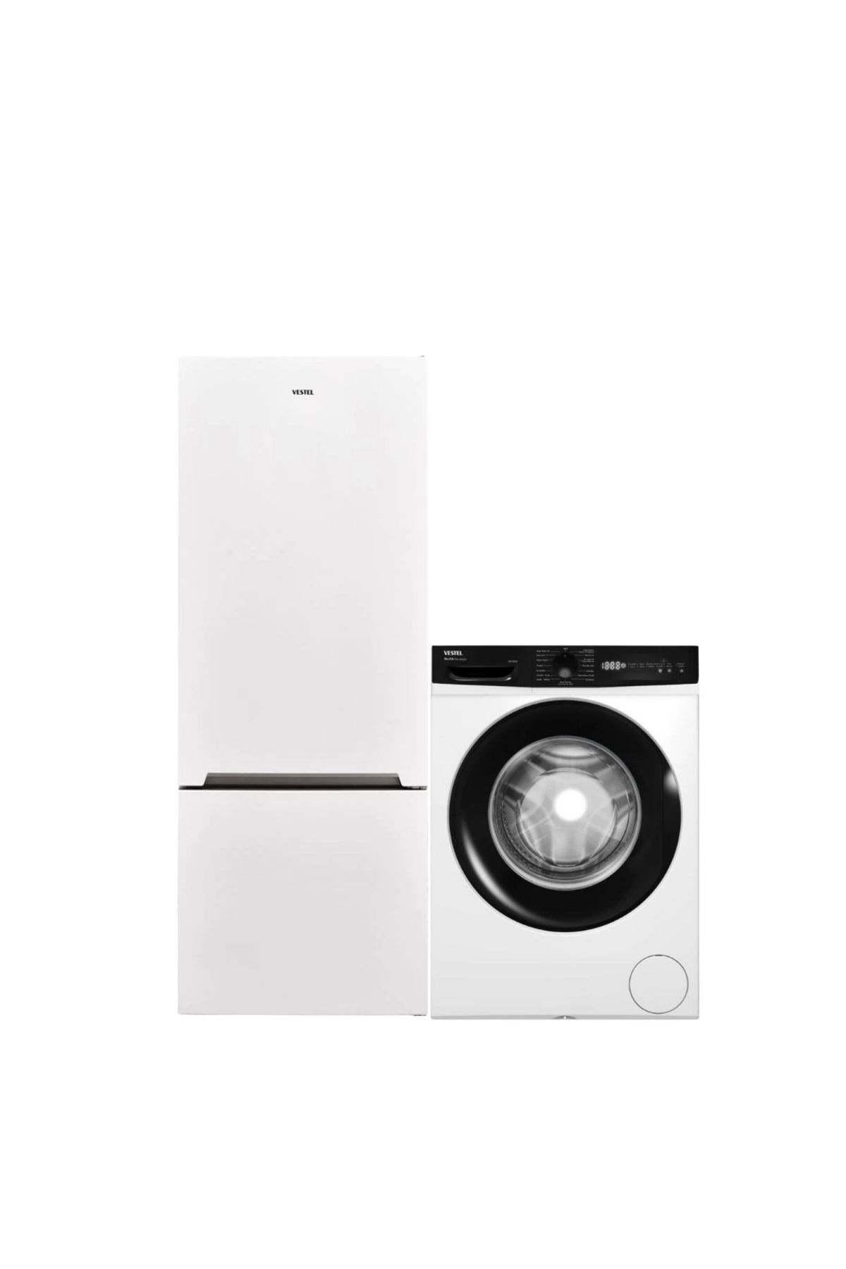 Vestel 2'li Beyaz Eşya Seti (CMI 118321 Çamaşır + NFK52011 Buzdolabı)