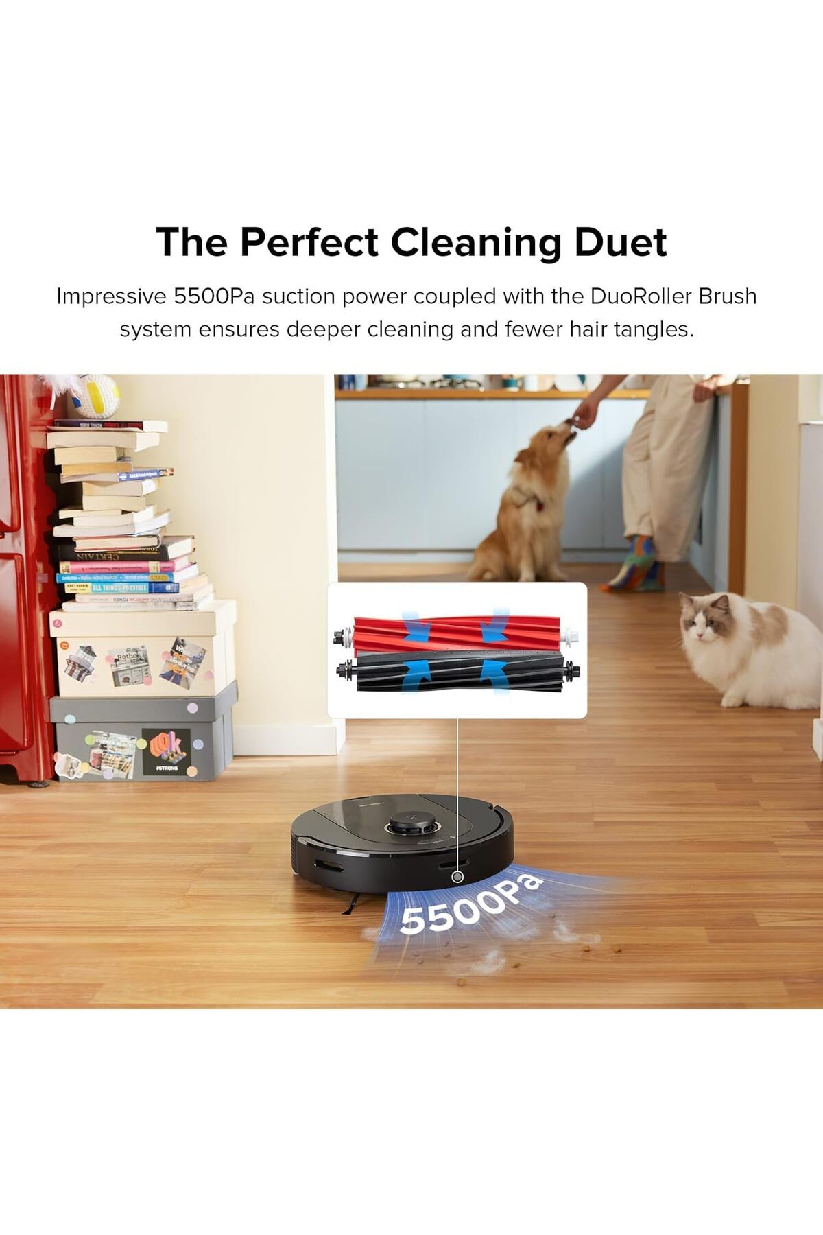 Roborock-Q5 Pro Robot Vacuum and Mop Combo, 5500Pa Suction, DuoRoller Brush, LiDAR Navigation 2