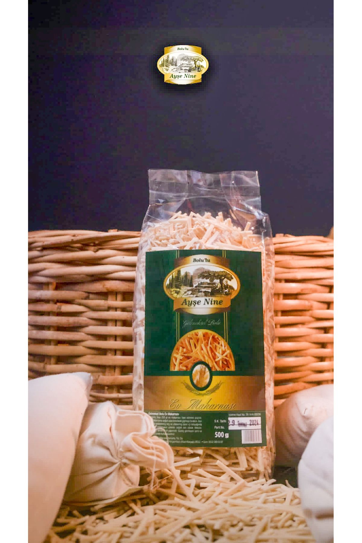 AYŞE NİNE KÖY ÜRÜNLERİ Ayşe Nine 500 gr Sade Ev Eriştesi
