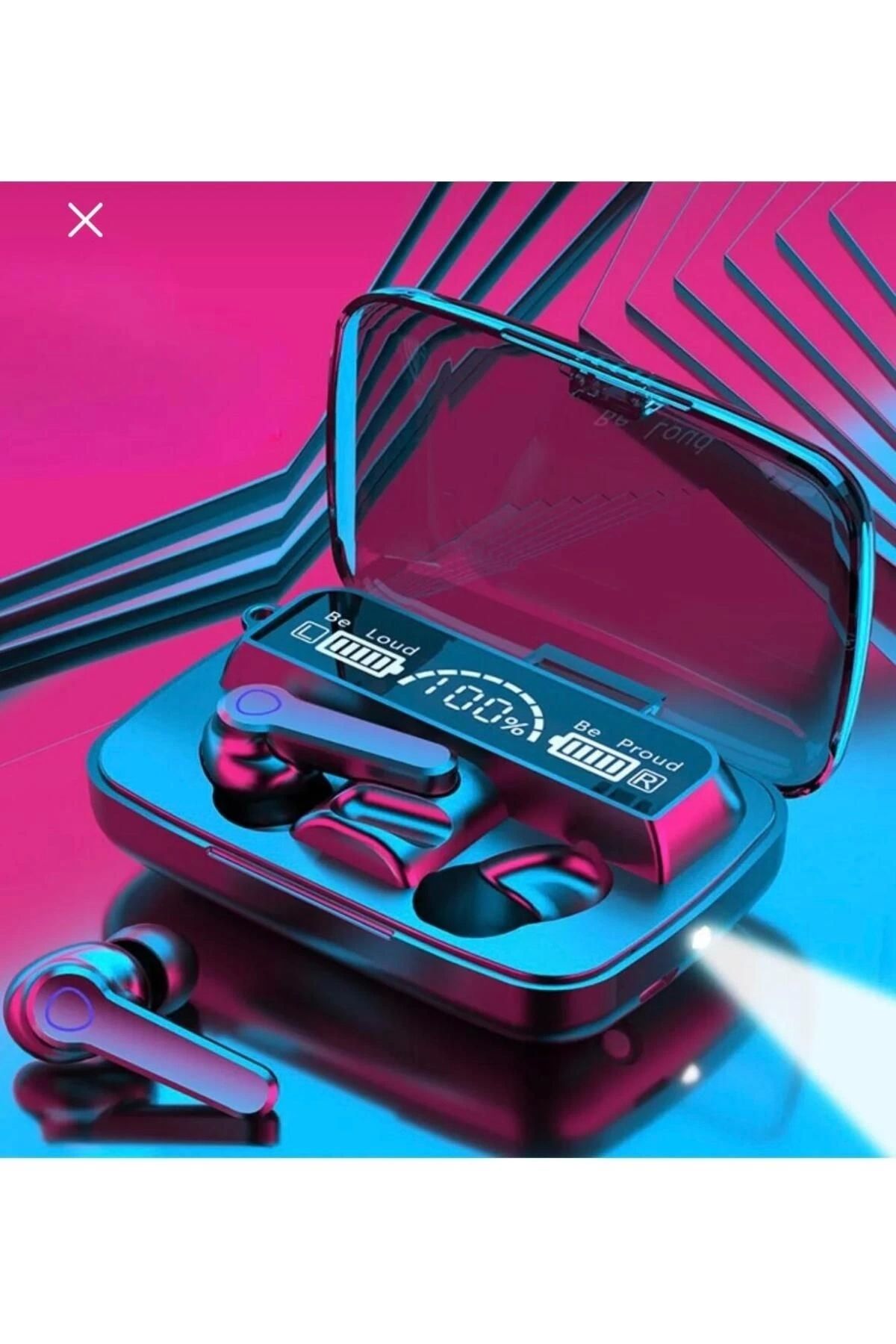 ÖYKÜ VE YİĞİT Bluetooth Kulaklık Kulakiçi Powerbanklı Çift Mikrofonlu Dokunmatik Kablosuz Earbuds F9 Pro