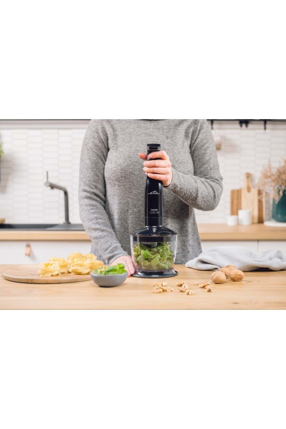 ETA-Blender de mana 4 in 1 ETA Lento 4017 90000, 1200 W, 2 recipiente, atasament piure 18