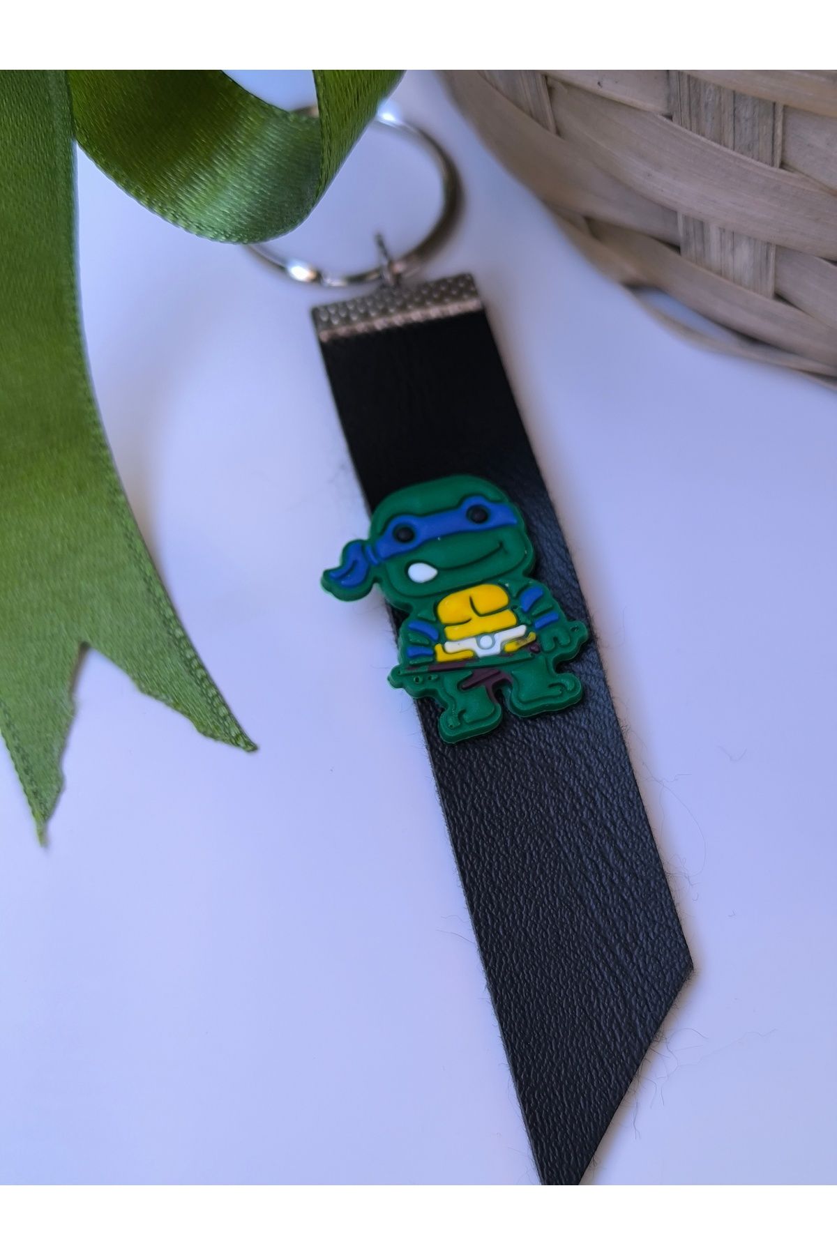 Esey Dizayn Ninja Kaplumbağalar Deri Anahtarlık